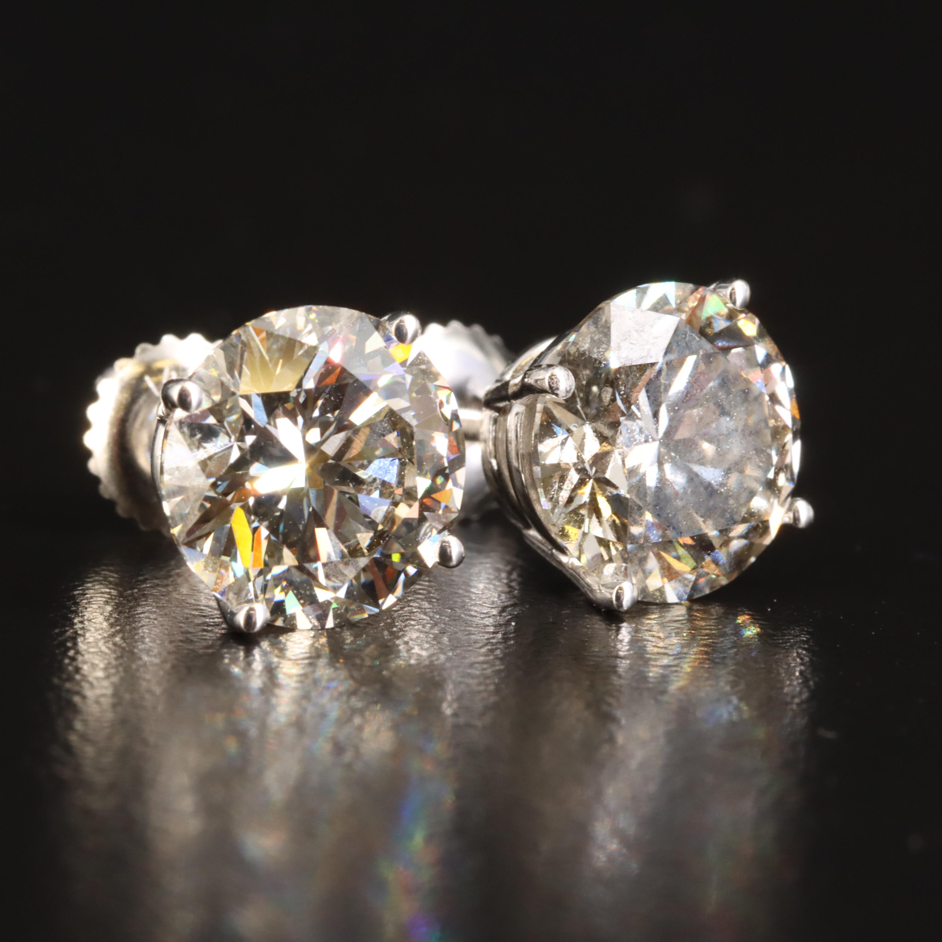 14K 6.02 CTW Lab Grown Diamond Stud Earrings