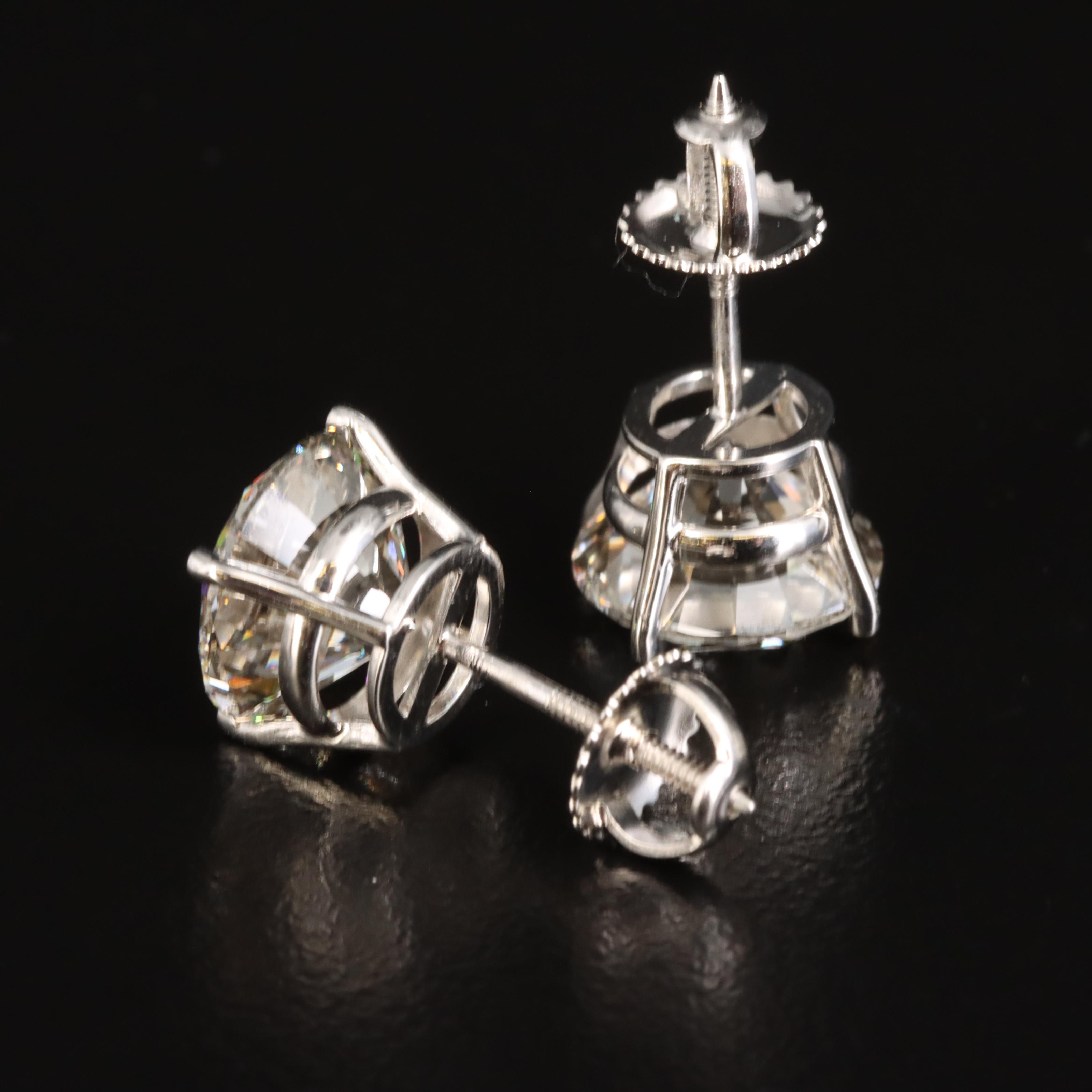 14K 6.02 CTW Lab Grown Diamond Stud Earrings