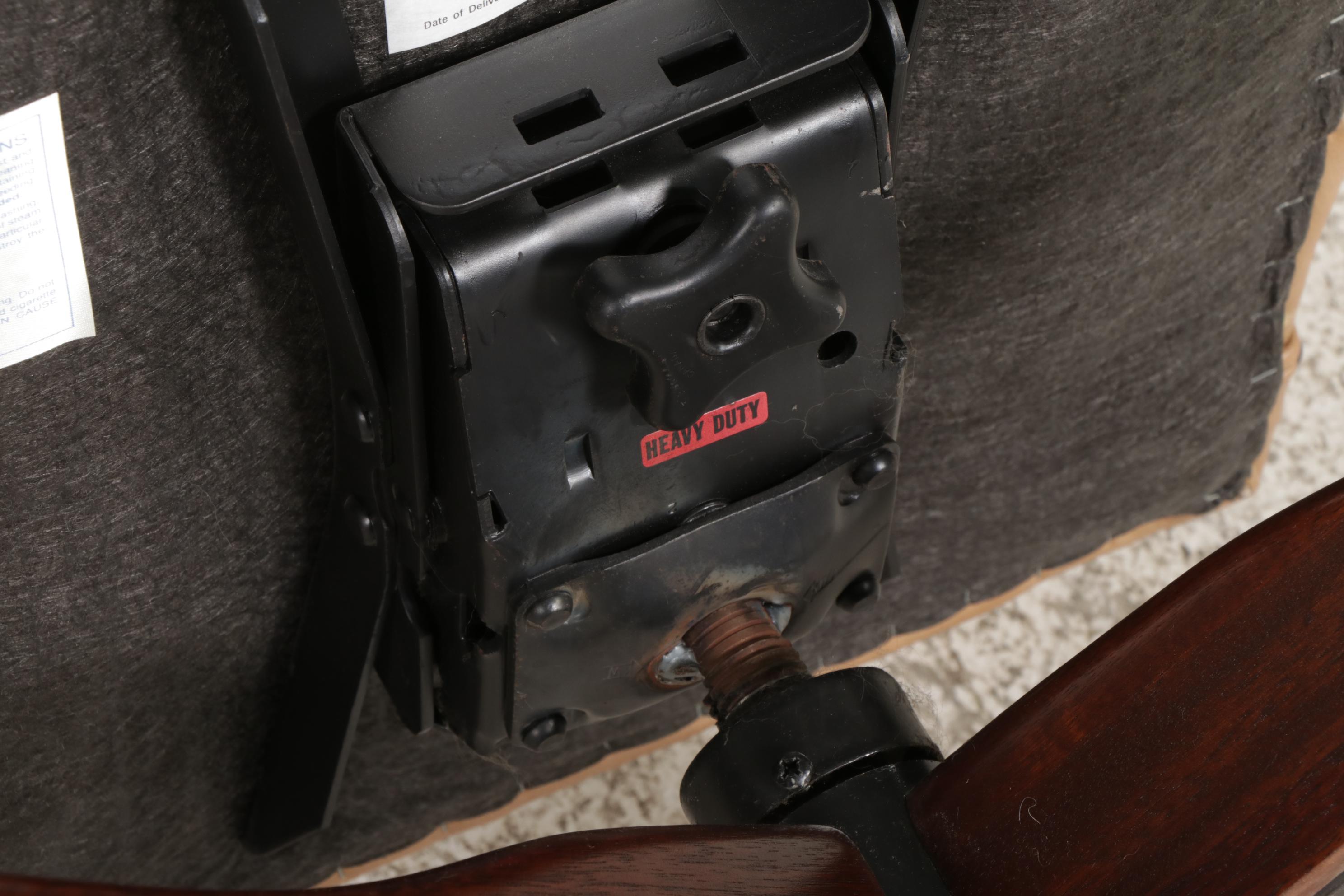 St. Timothy Faux Leather Upholstered Office Chair, Late 20th to 21st Century