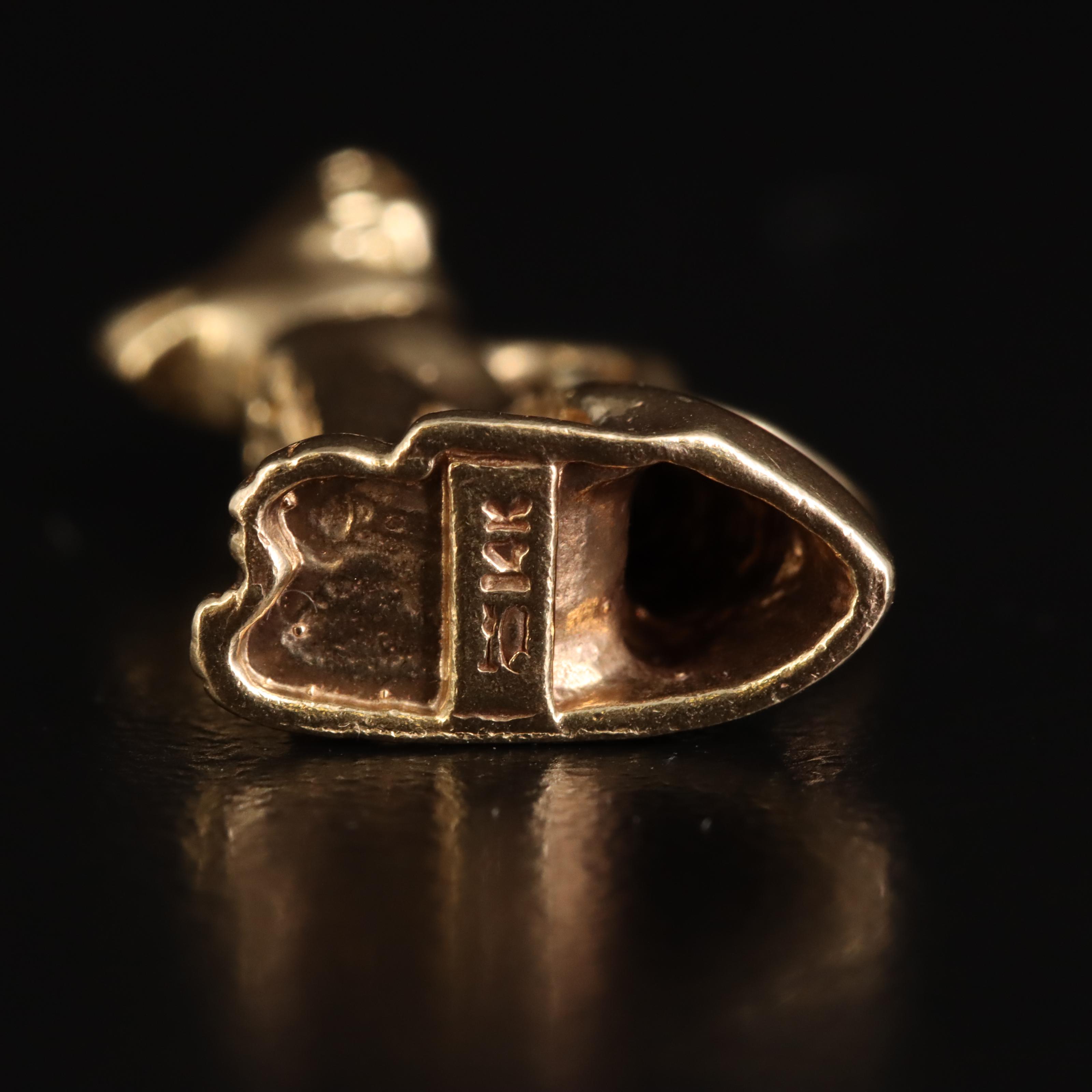 14K Egyptian Goddess Bastet Pendant