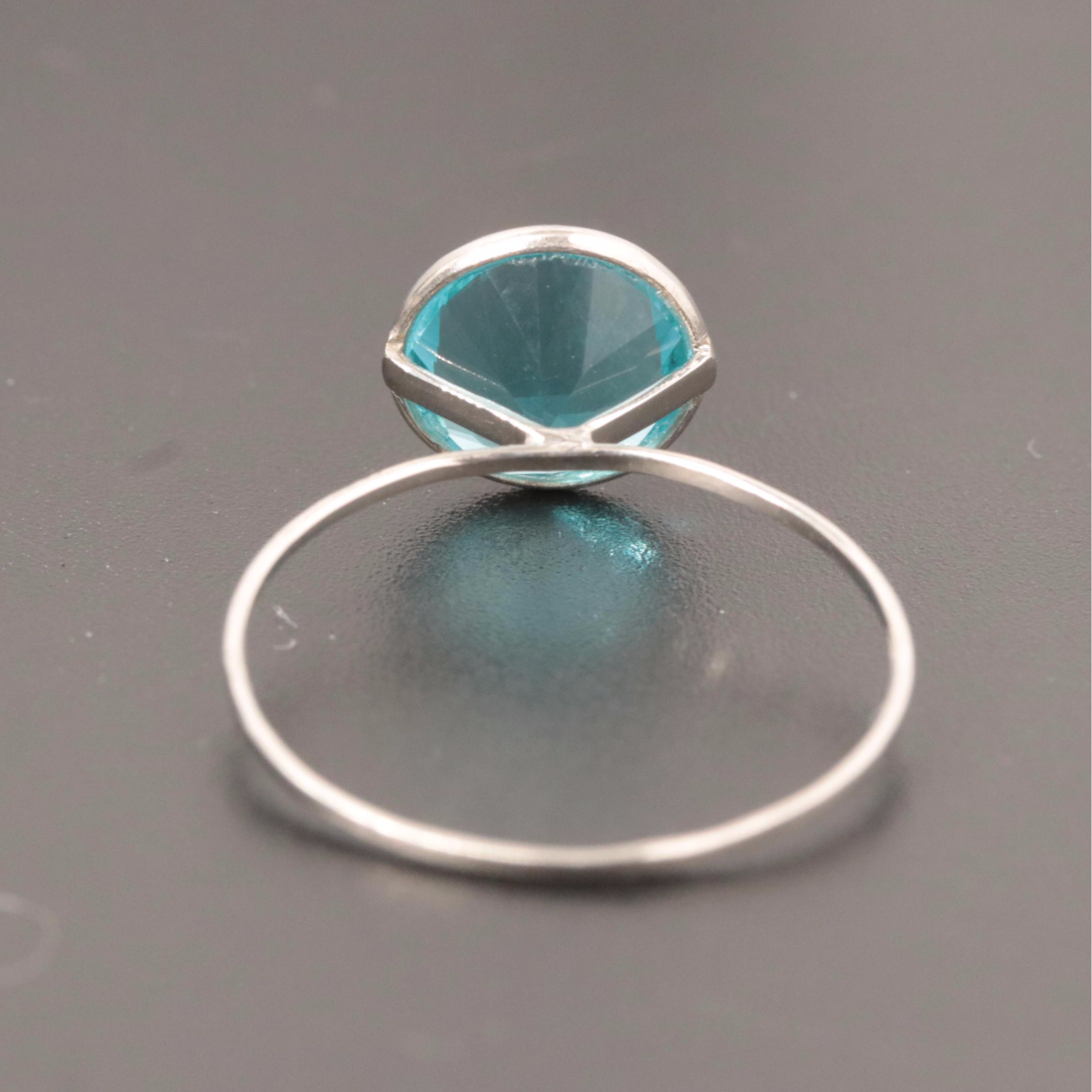 10K Blue Topaz Ring