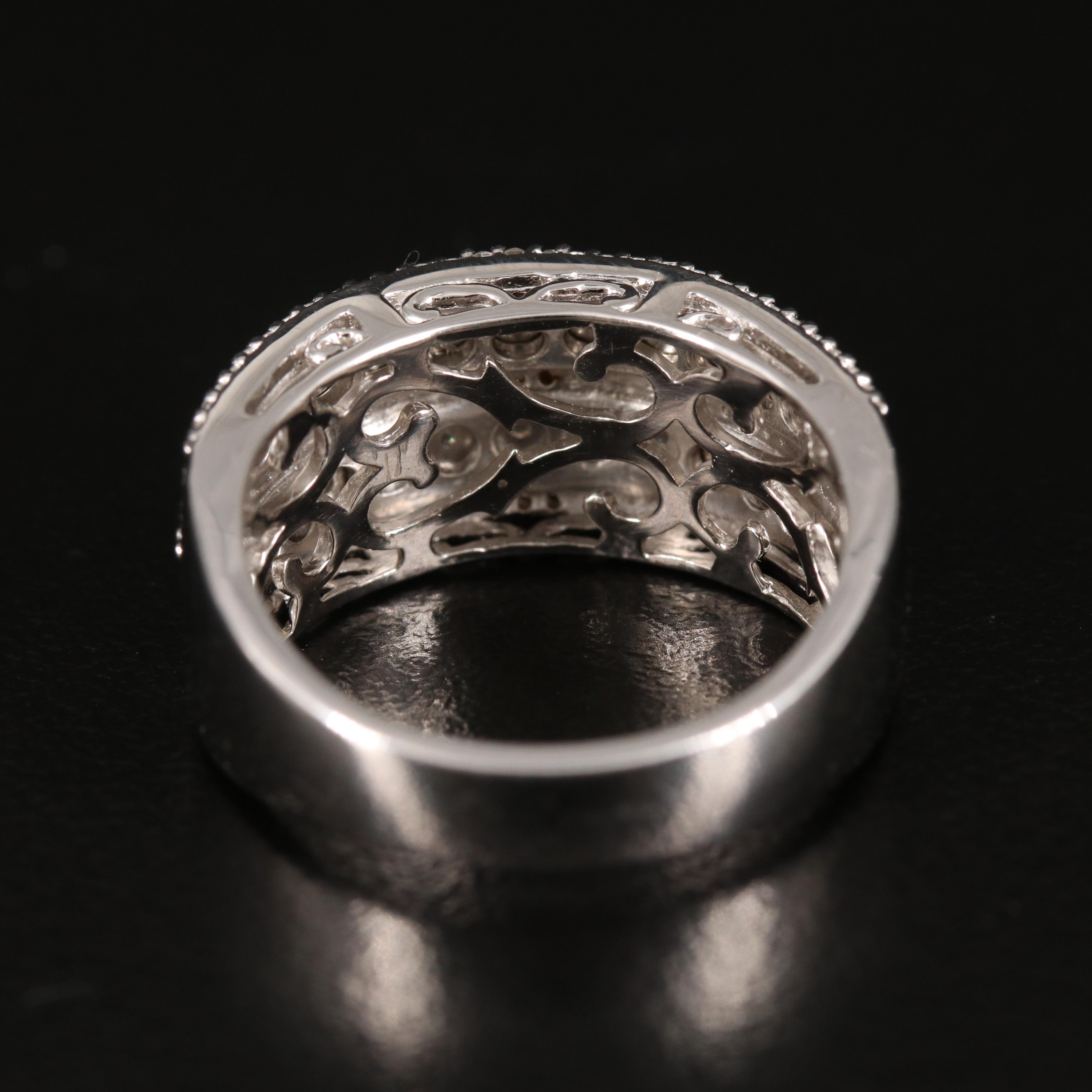 Diamond Band in Sterling