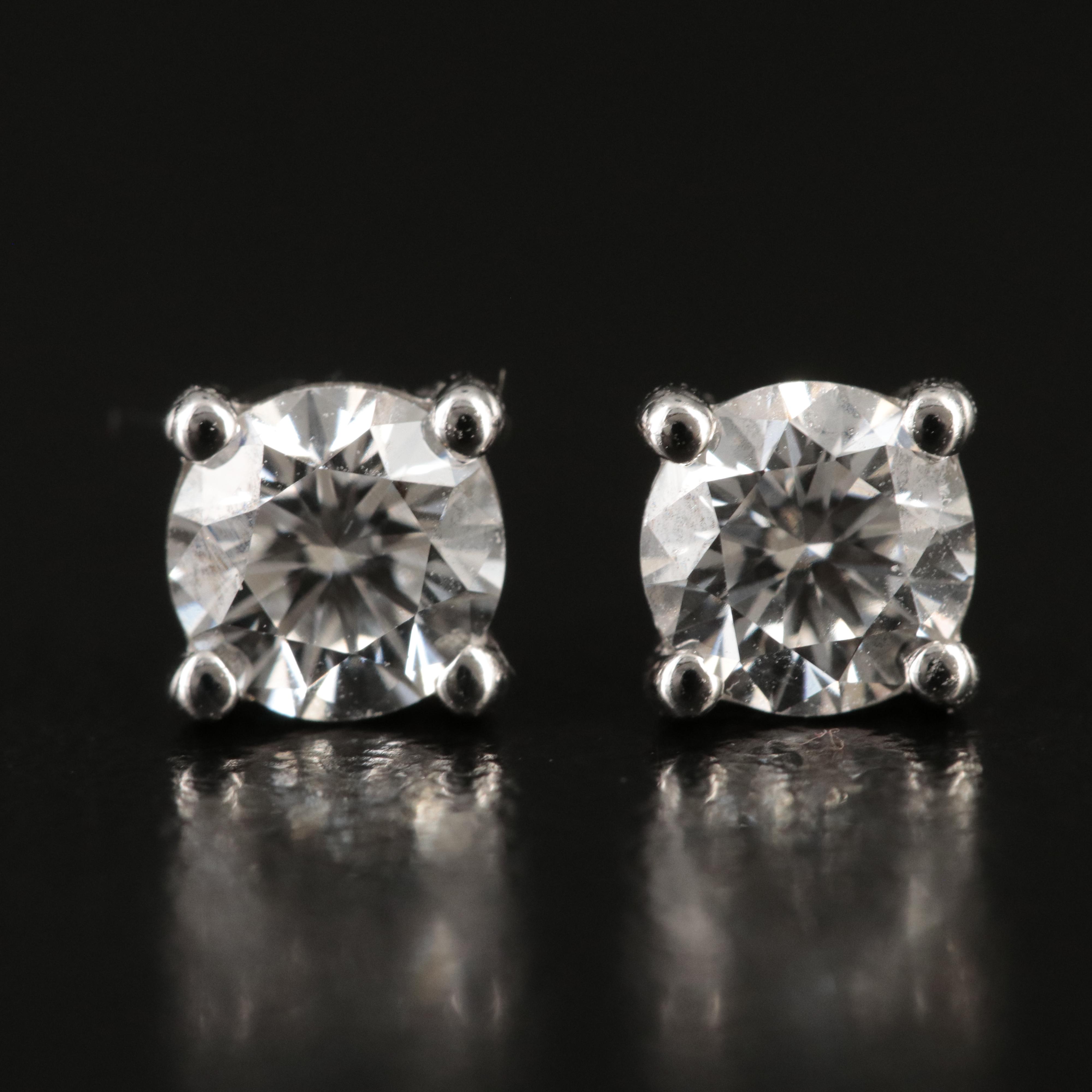 18K 1.00 CTW Lab Grown Diamond Stud Earrings