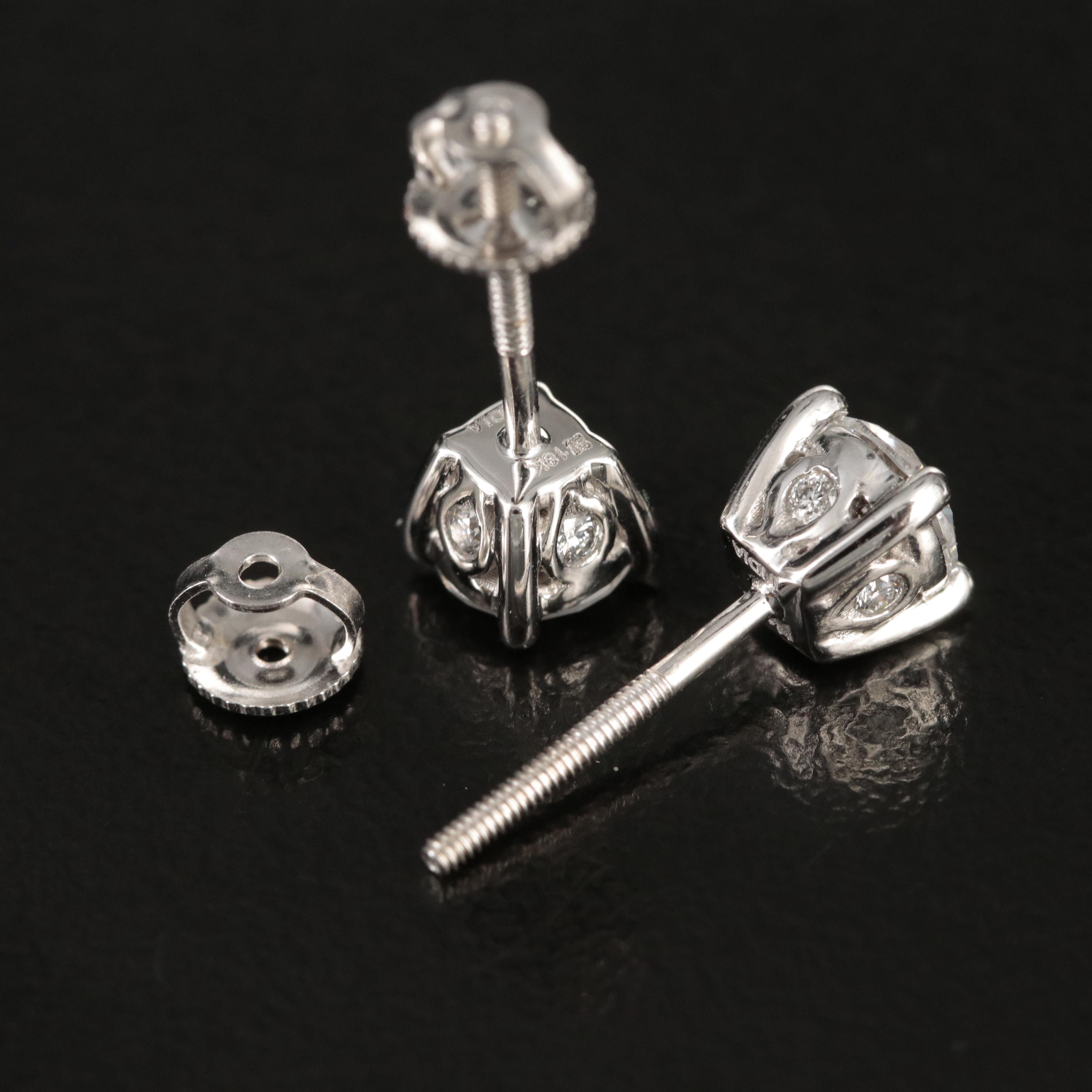 18K 1.00 CTW Lab Grown Diamond Stud Earrings