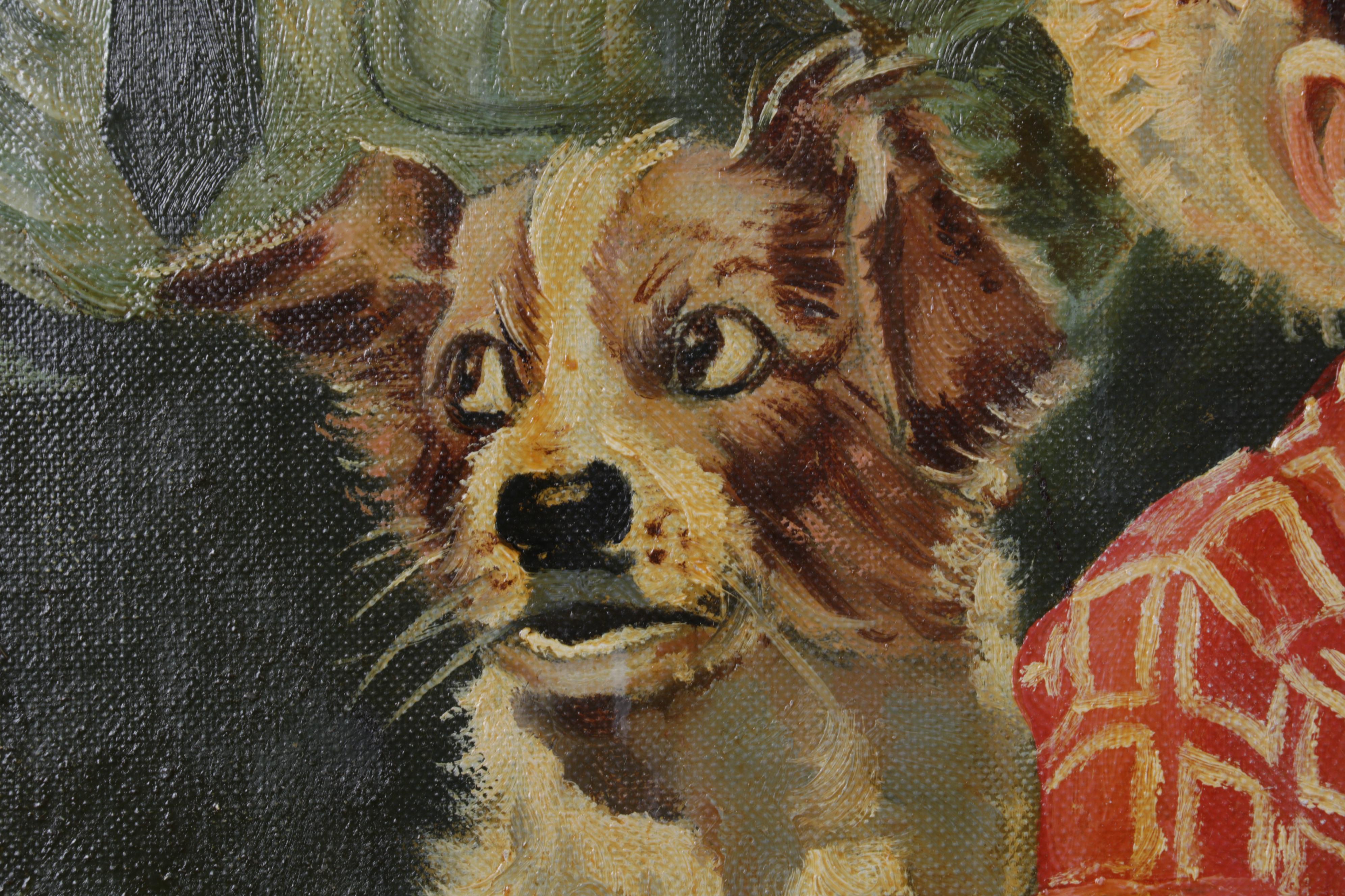 Acrylic Painting After France Tipton Hunter "Trouble Brewing"