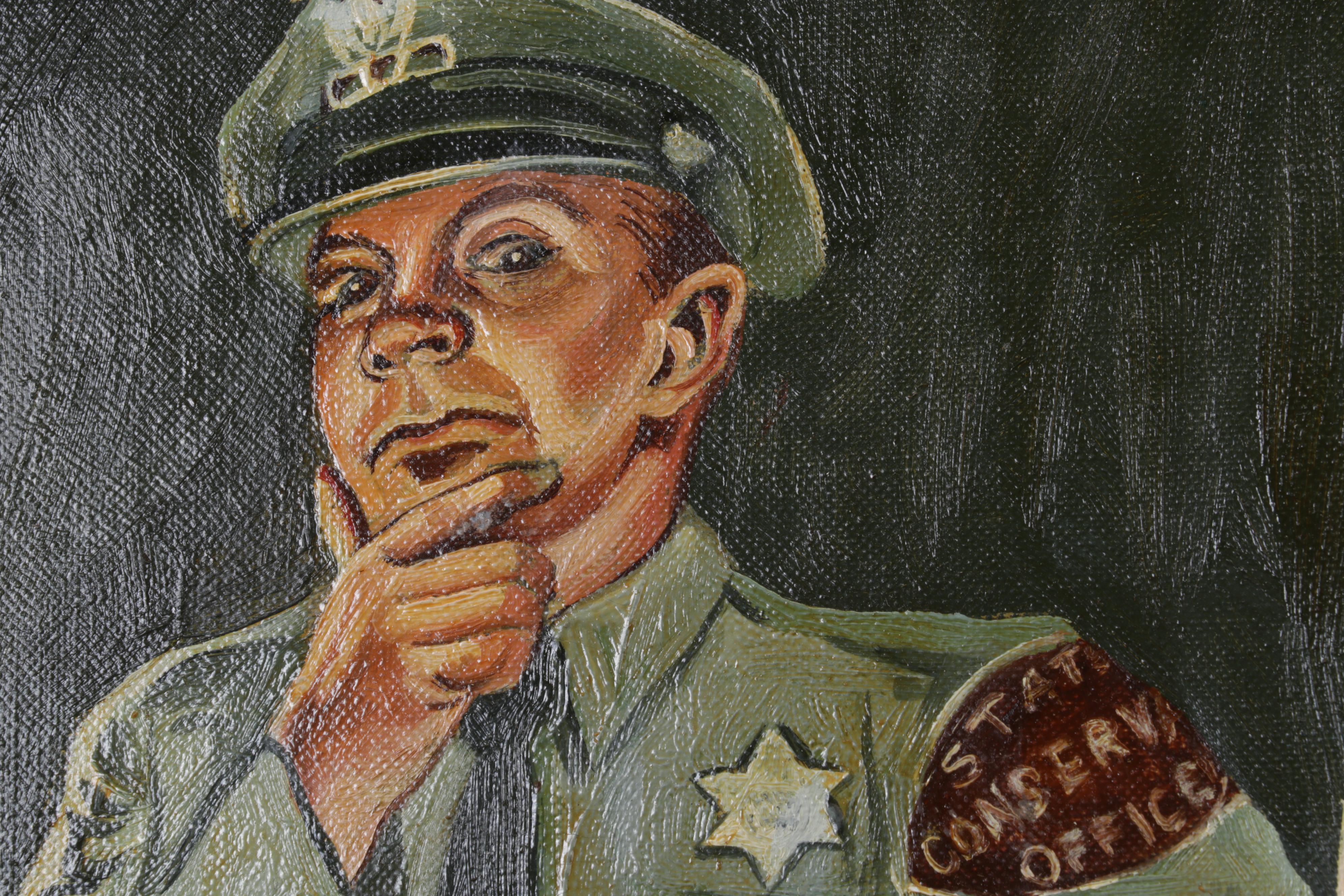 Acrylic Painting After France Tipton Hunter "Trouble Brewing"