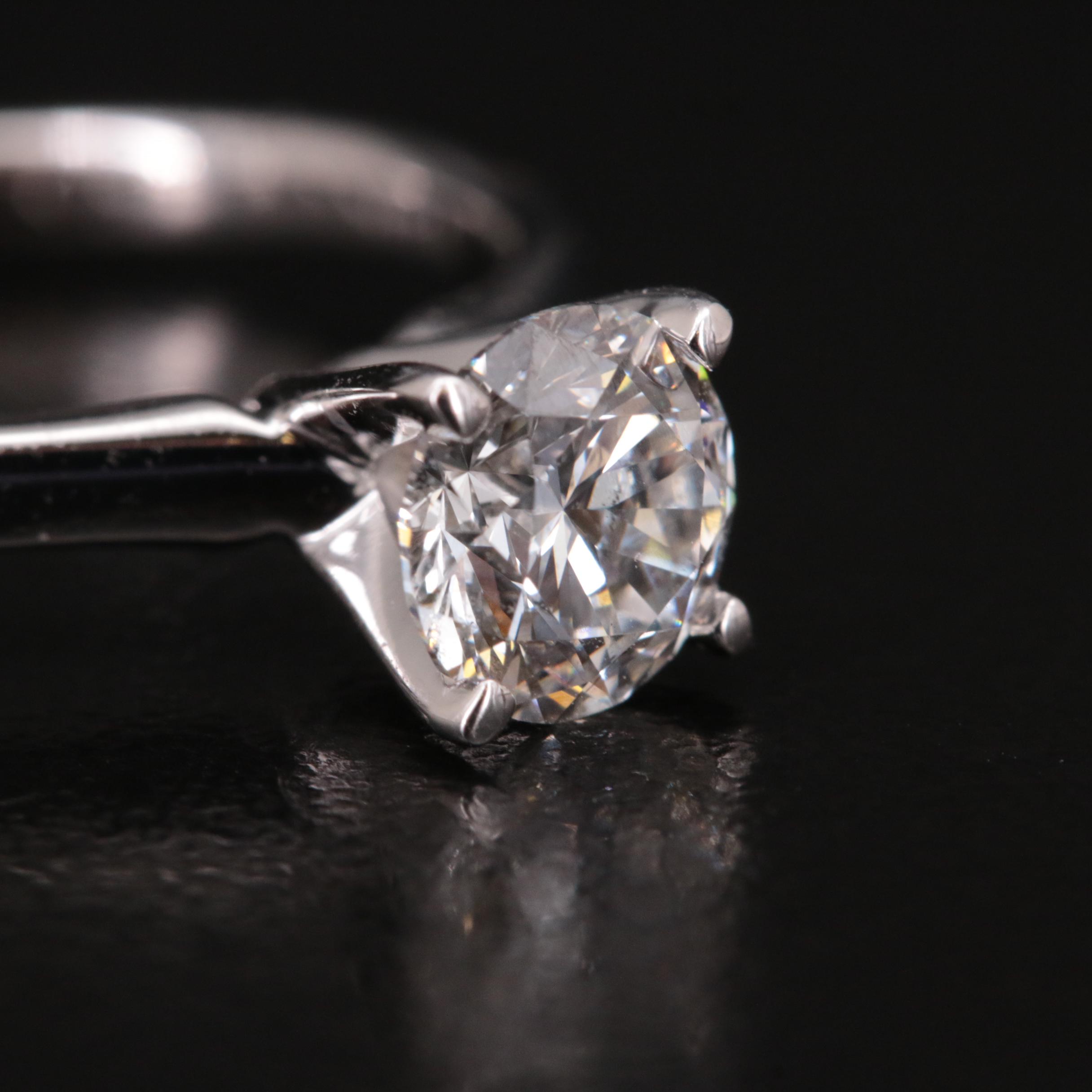 14K 0.86 CT Lab Grown Diamond Solitaire Ring