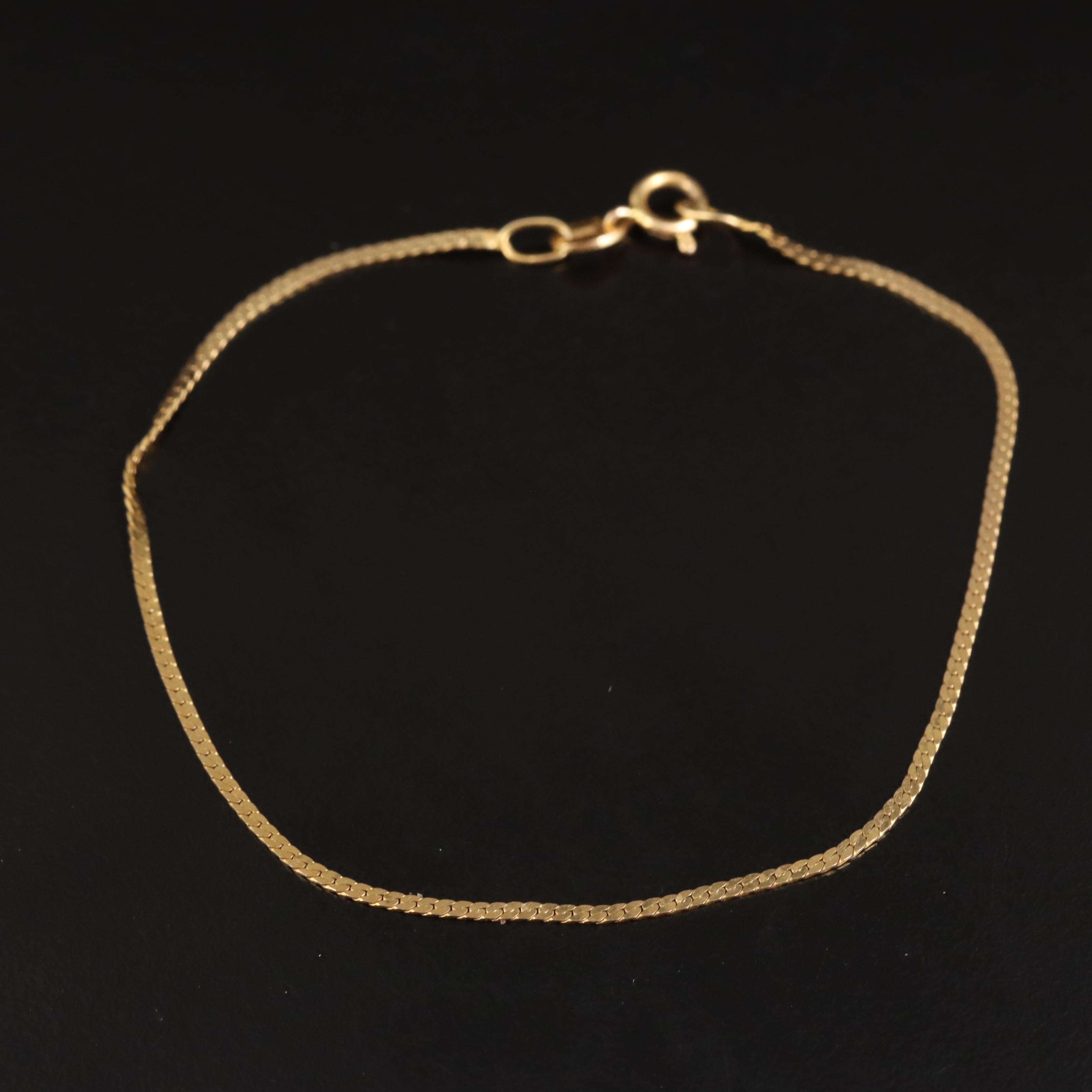 Italian 14K Chain Bracelet