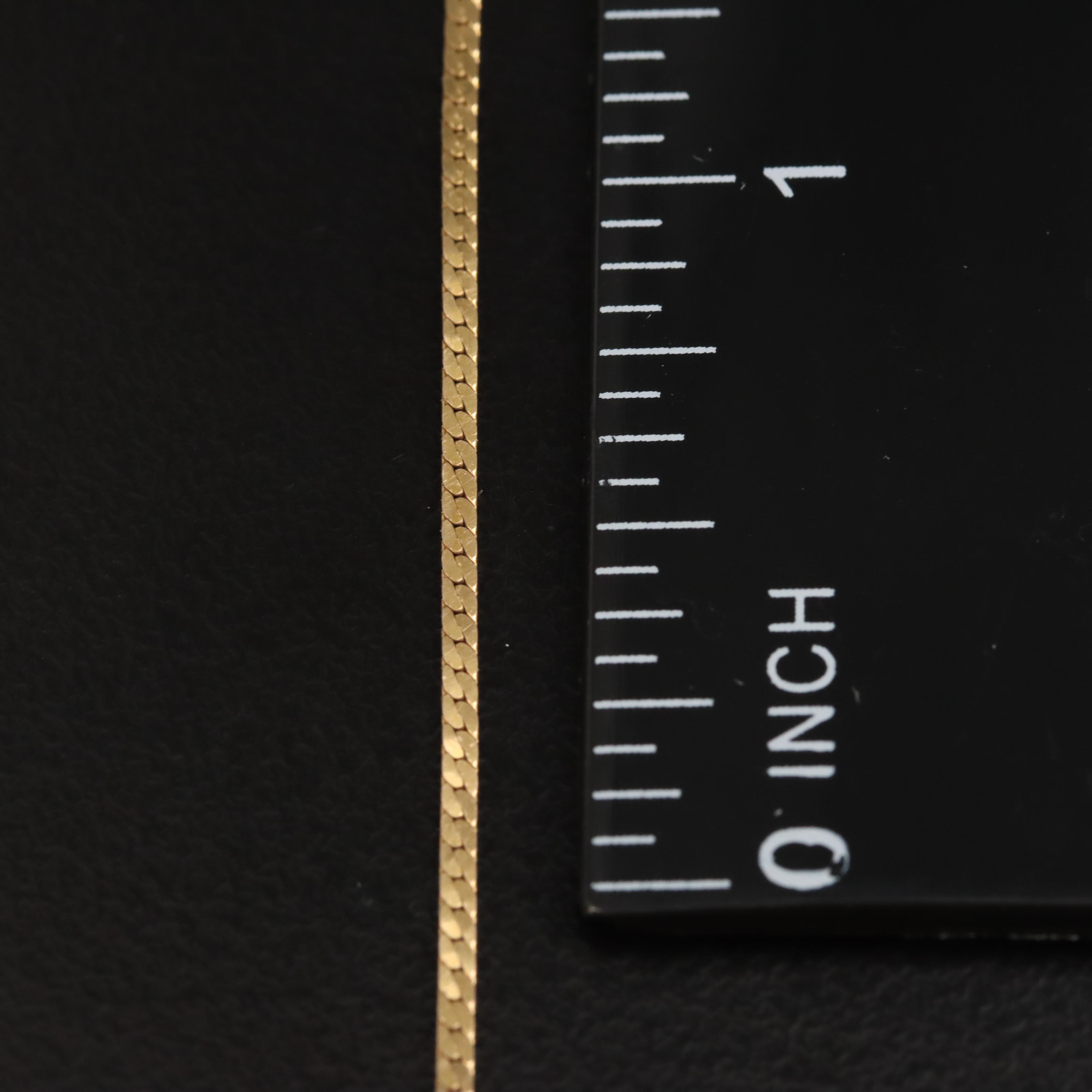 Italian 14K Chain Bracelet