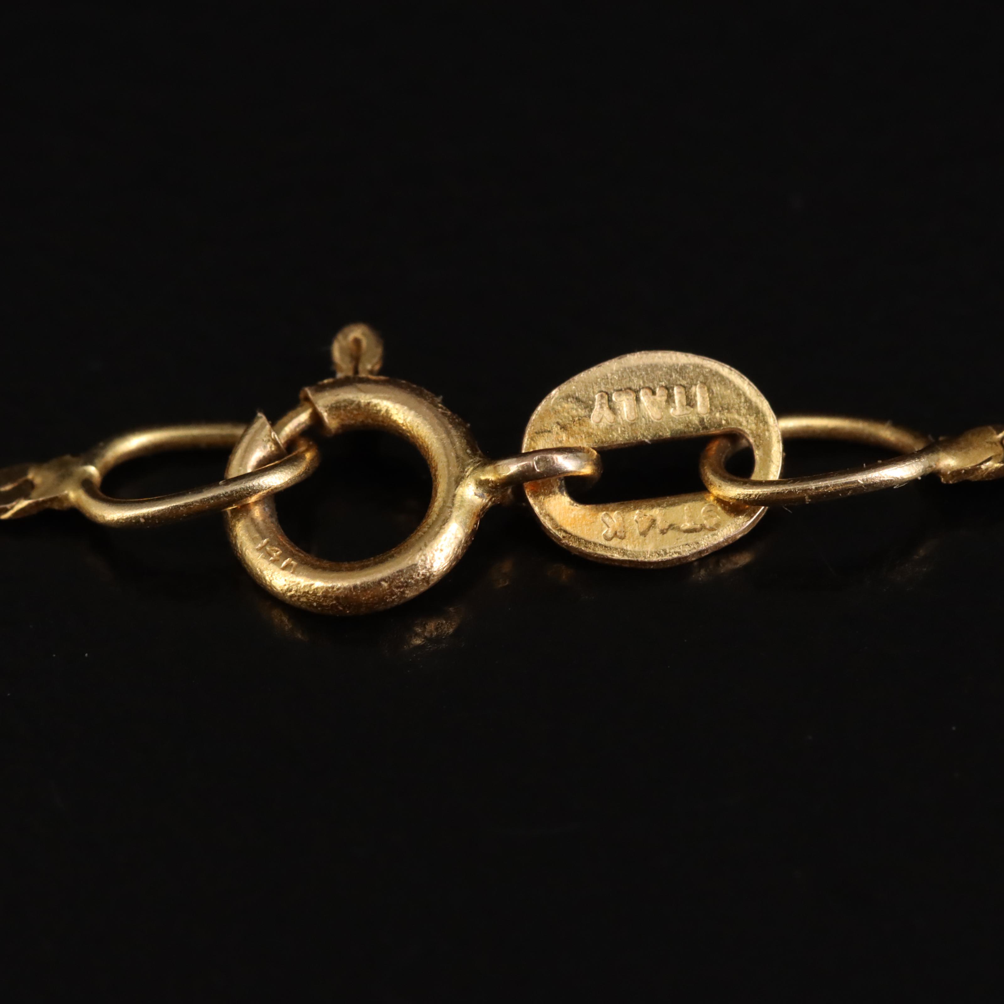 Italian 14K Chain Bracelet
