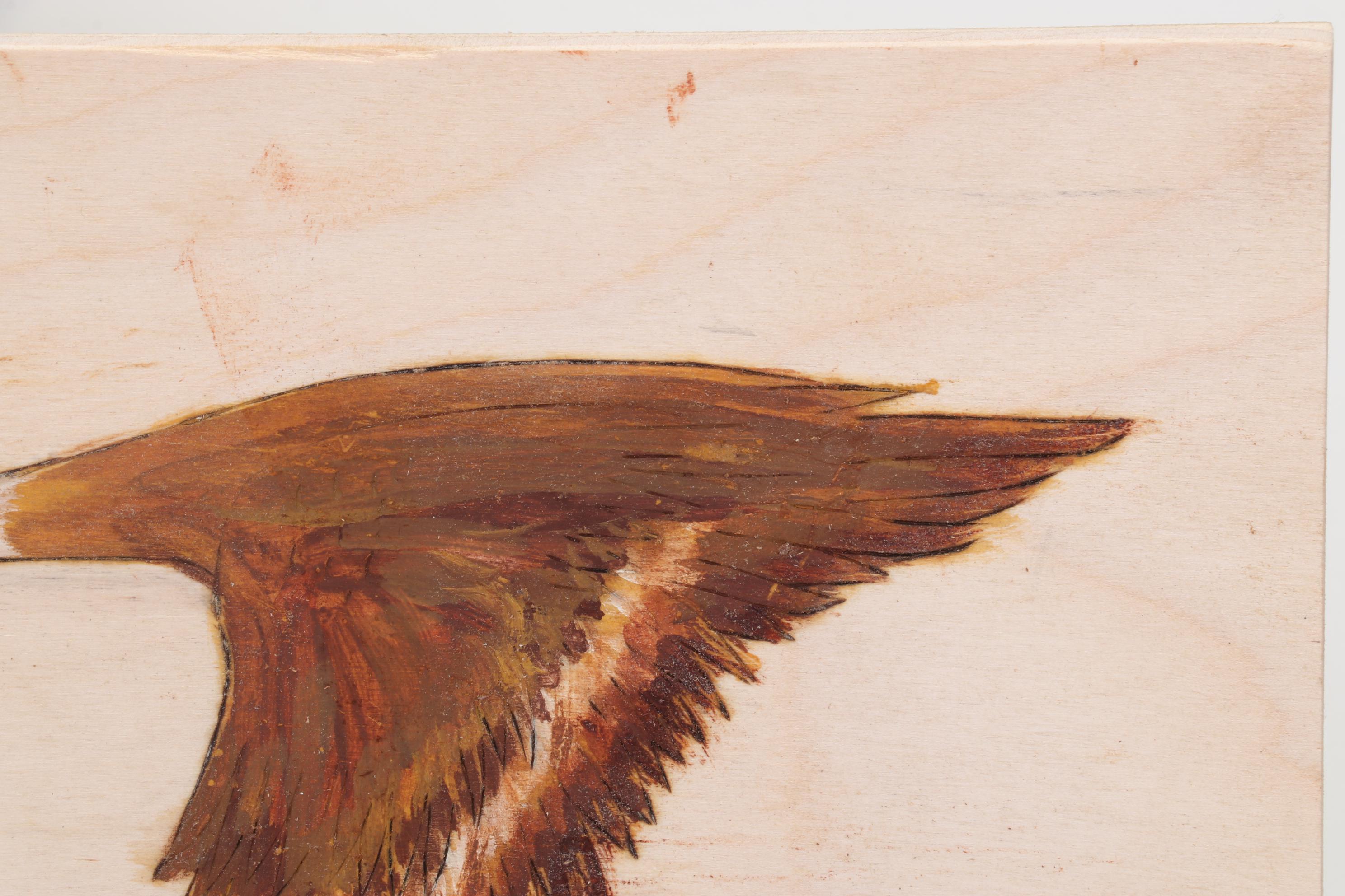 Jim Eliopulos Turned Box Elder Bowl, Carved Fish, and Hand-Painted Mallard Art