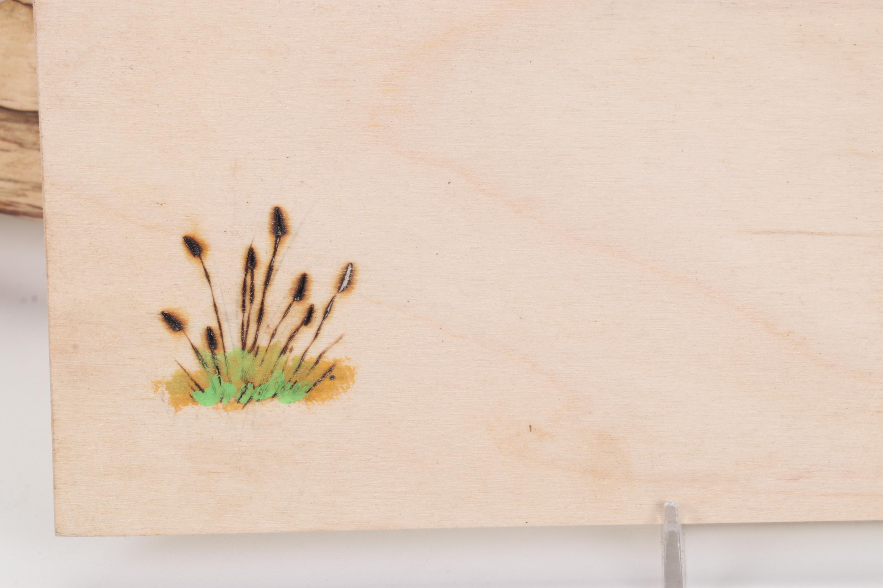 Jim Eliopulos Turned Box Elder Bowl, Carved Fish, and Hand-Painted Mallard Art