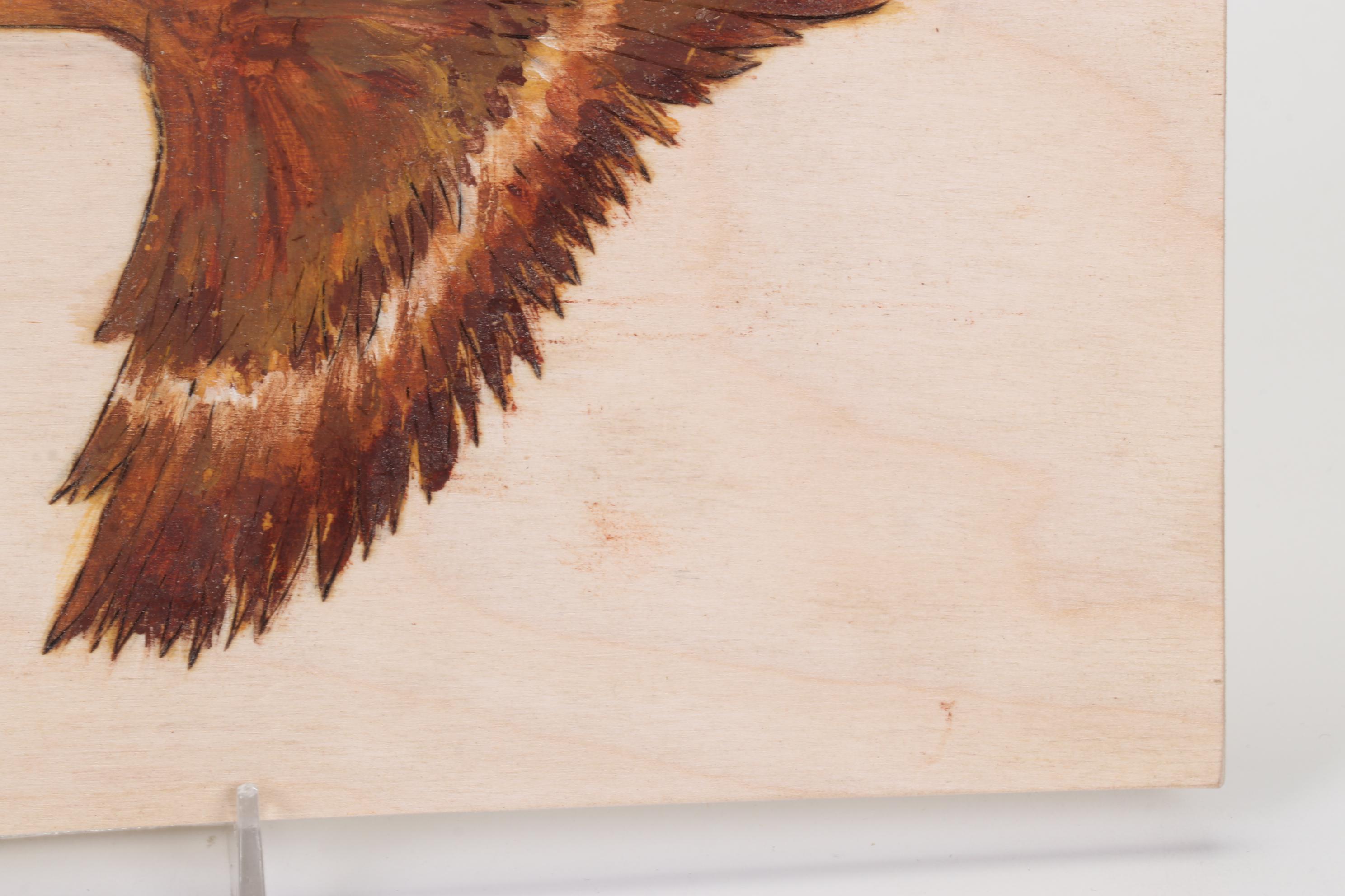 Jim Eliopulos Turned Box Elder Bowl, Carved Fish, and Hand-Painted Mallard Art