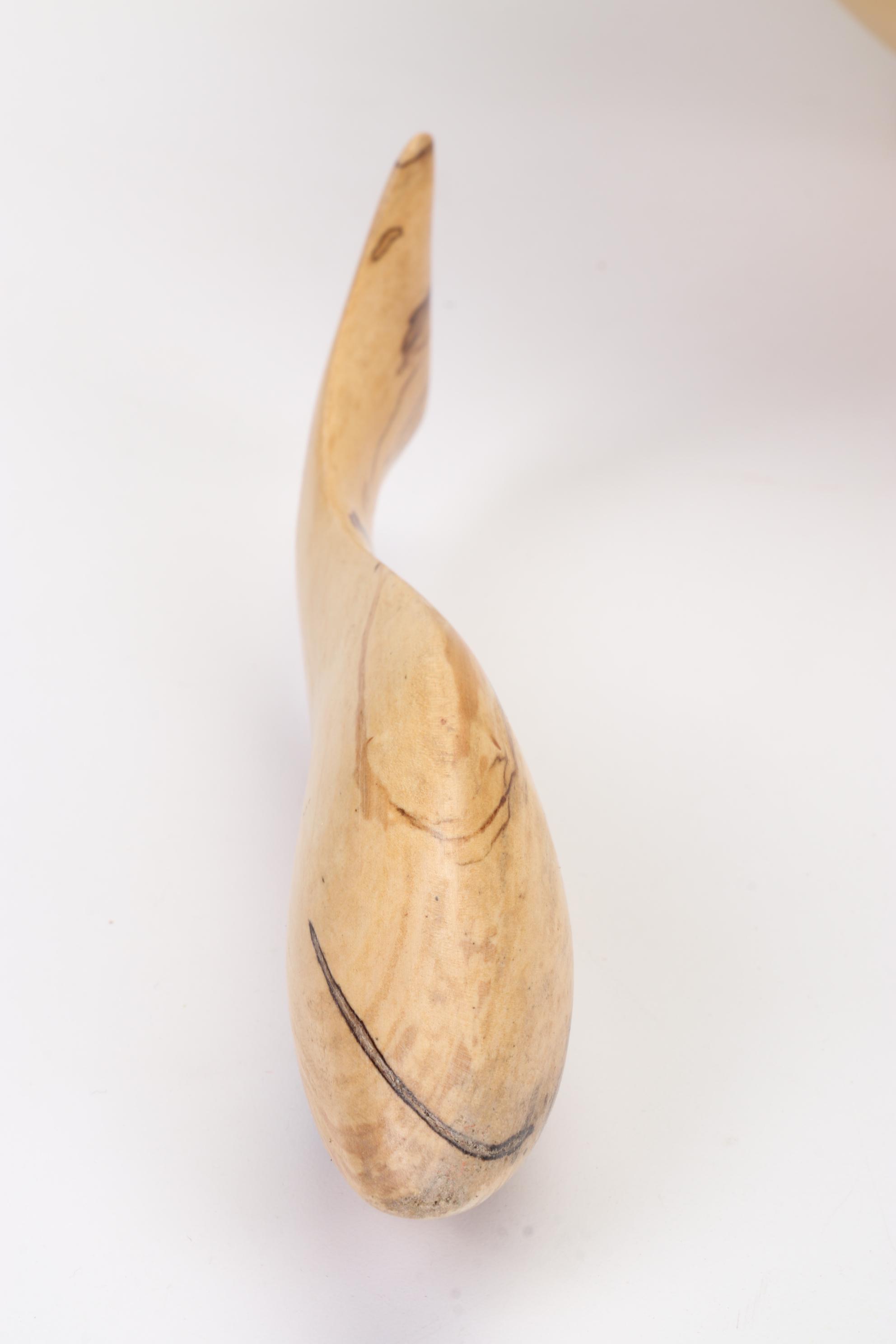 Jim Eliopulos Turned Box Elder Bowl, Carved Fish, and Hand-Painted Mallard Art