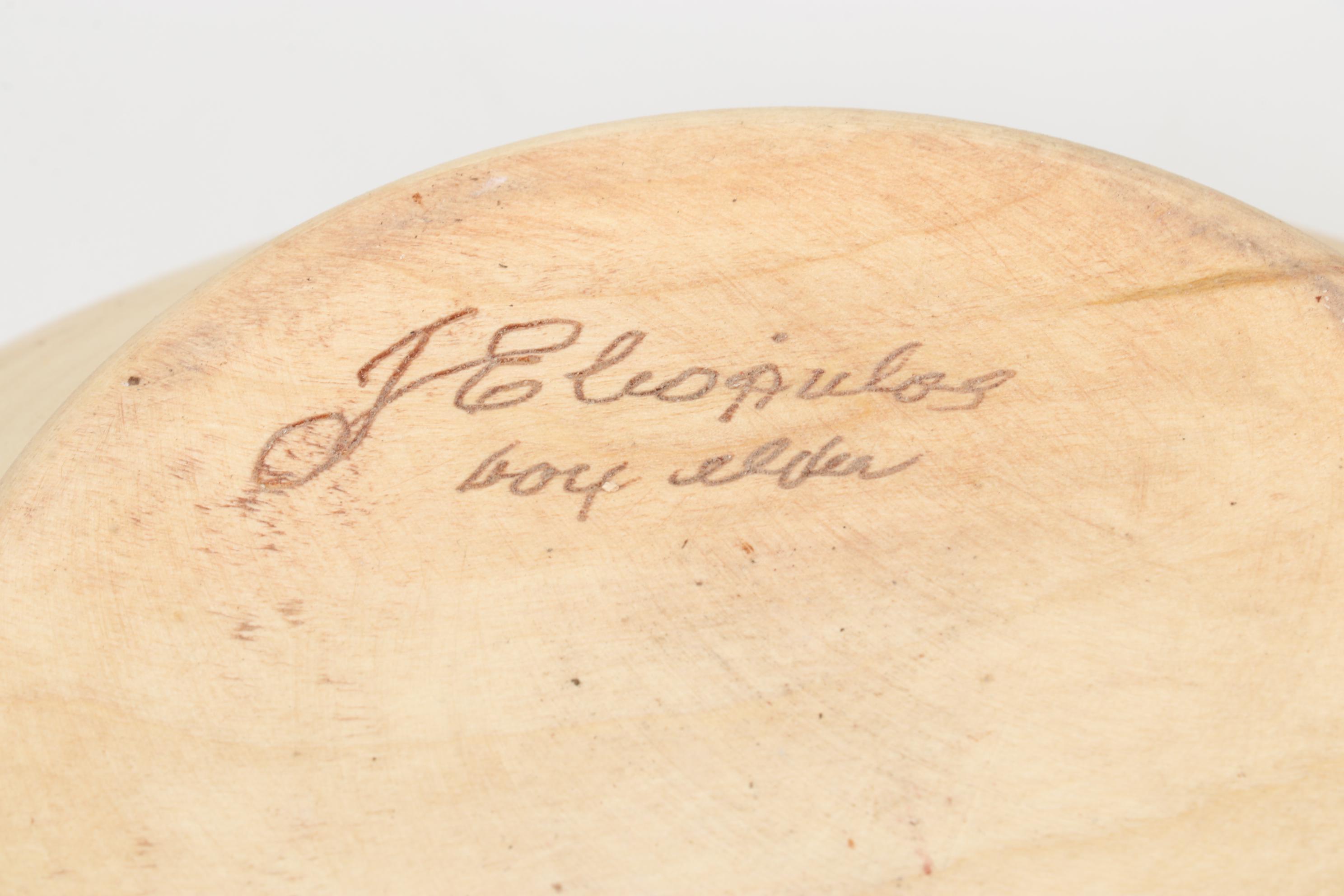 Jim Eliopulos Turned Box Elder Bowl, Carved Fish, and Hand-Painted Mallard Art