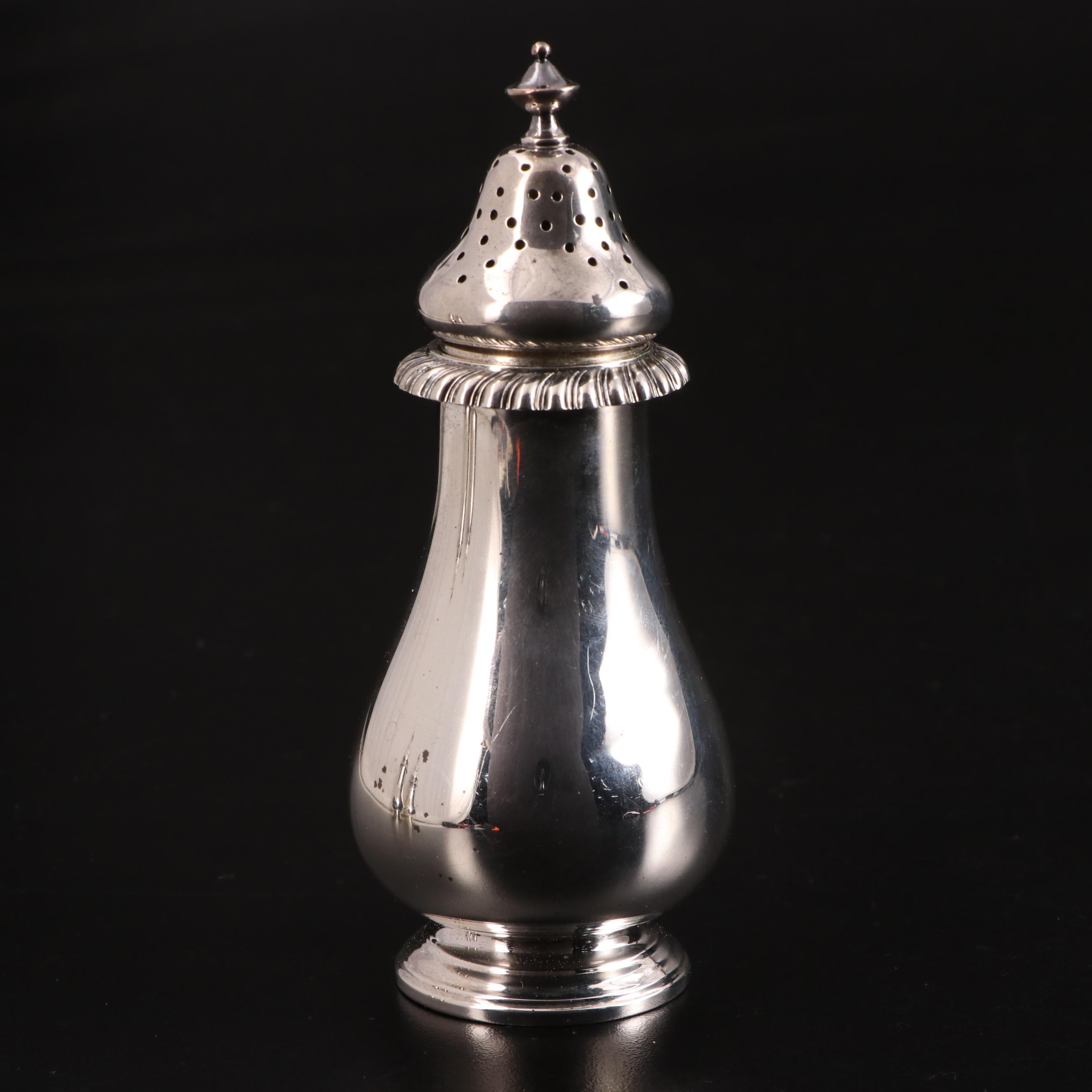 Gorham "English Gadroon" Sterling Silver Salt and Pepper Shakers