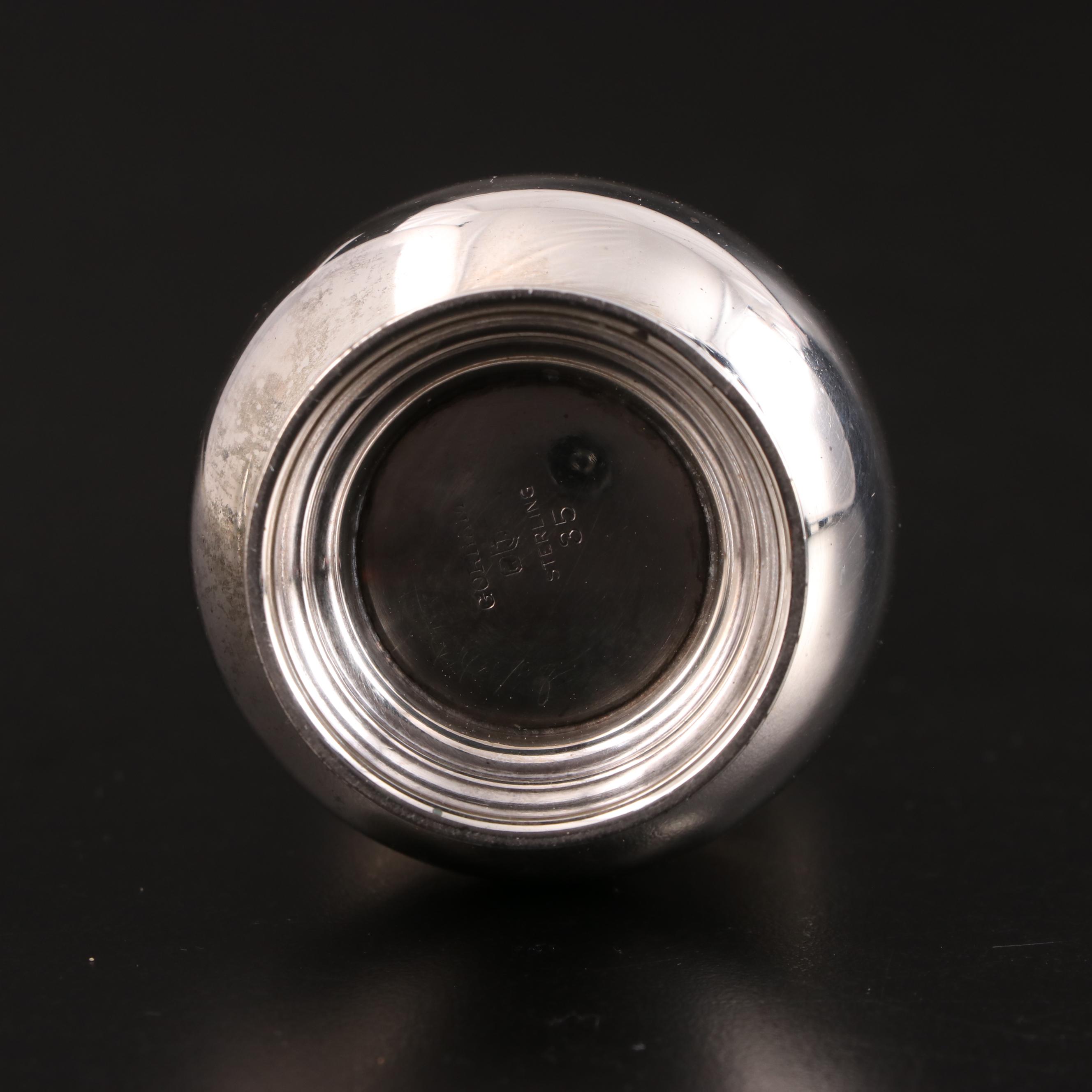 Gorham "English Gadroon" Sterling Silver Salt and Pepper Shakers