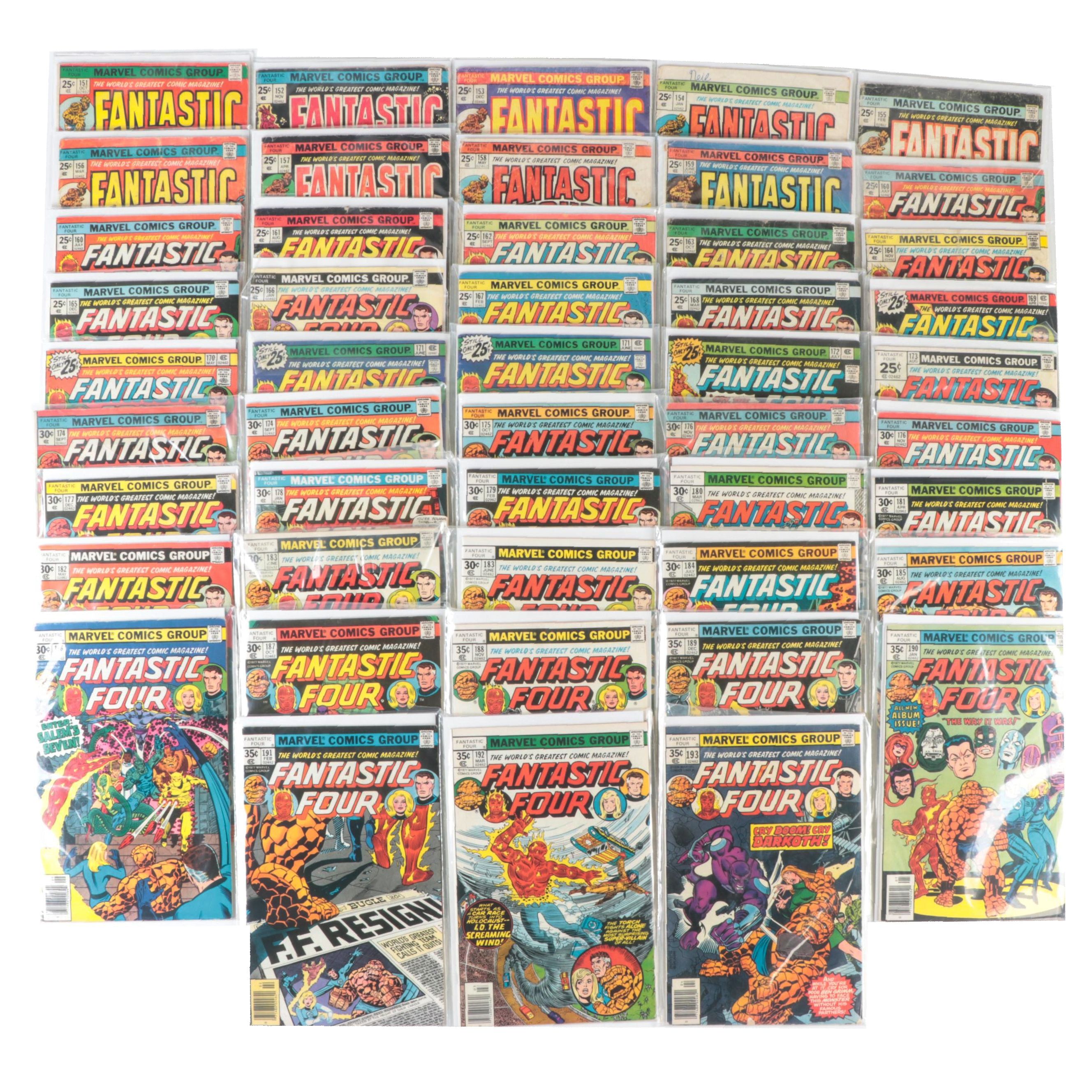 Silver Age Marvel Fantastic Four #151–193 Comic Books