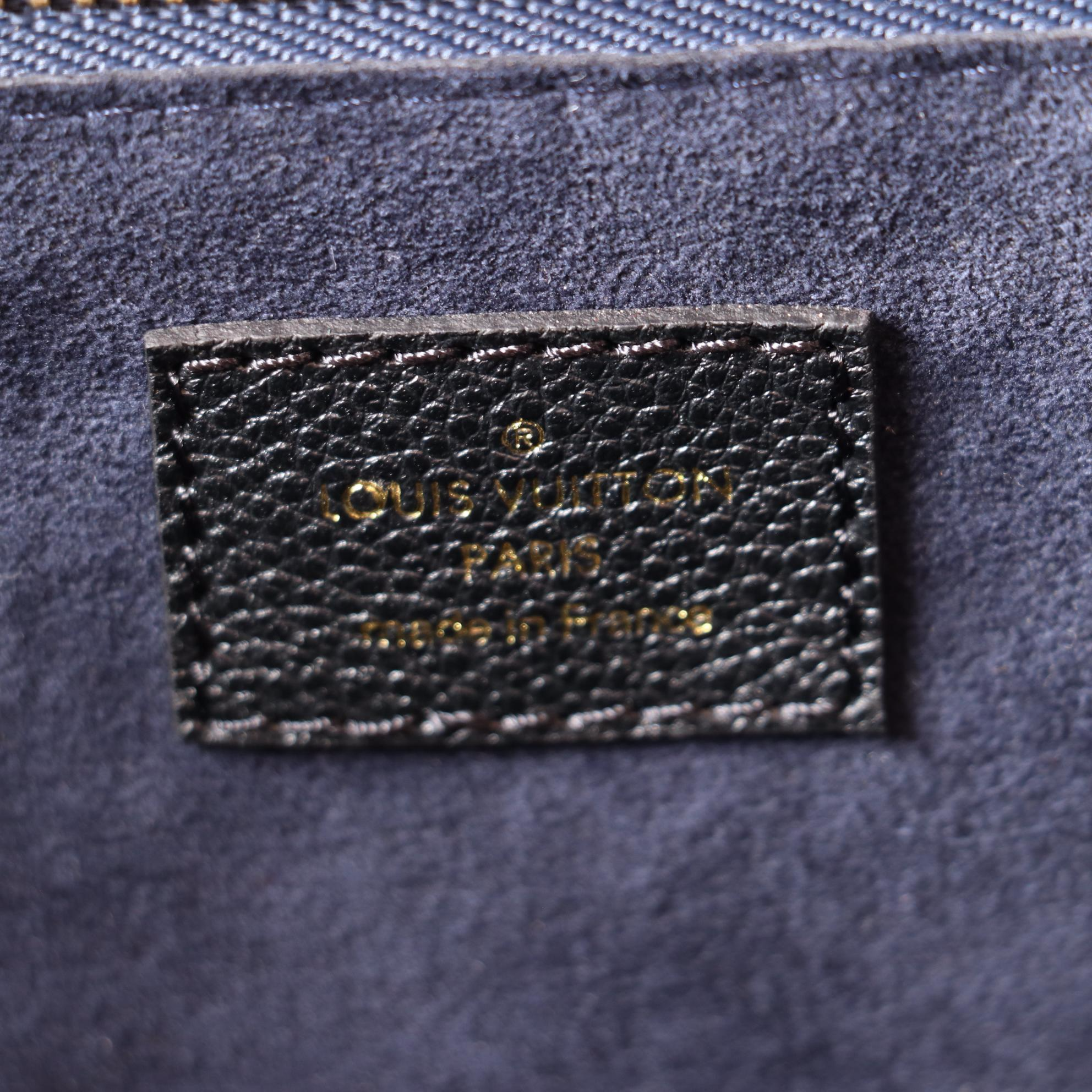 Louis Vuitton Neverfull MM Tote in Black Monogram Empreinte Giant w/Pouch & Box