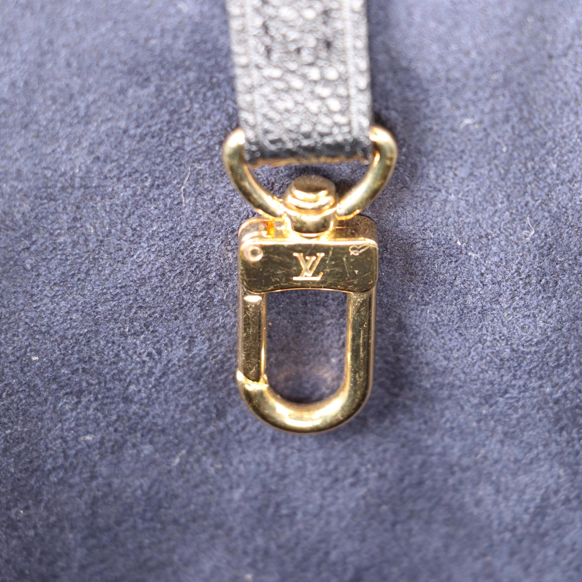 Louis Vuitton Neverfull MM Tote in Black Monogram Empreinte Giant w/Pouch & Box