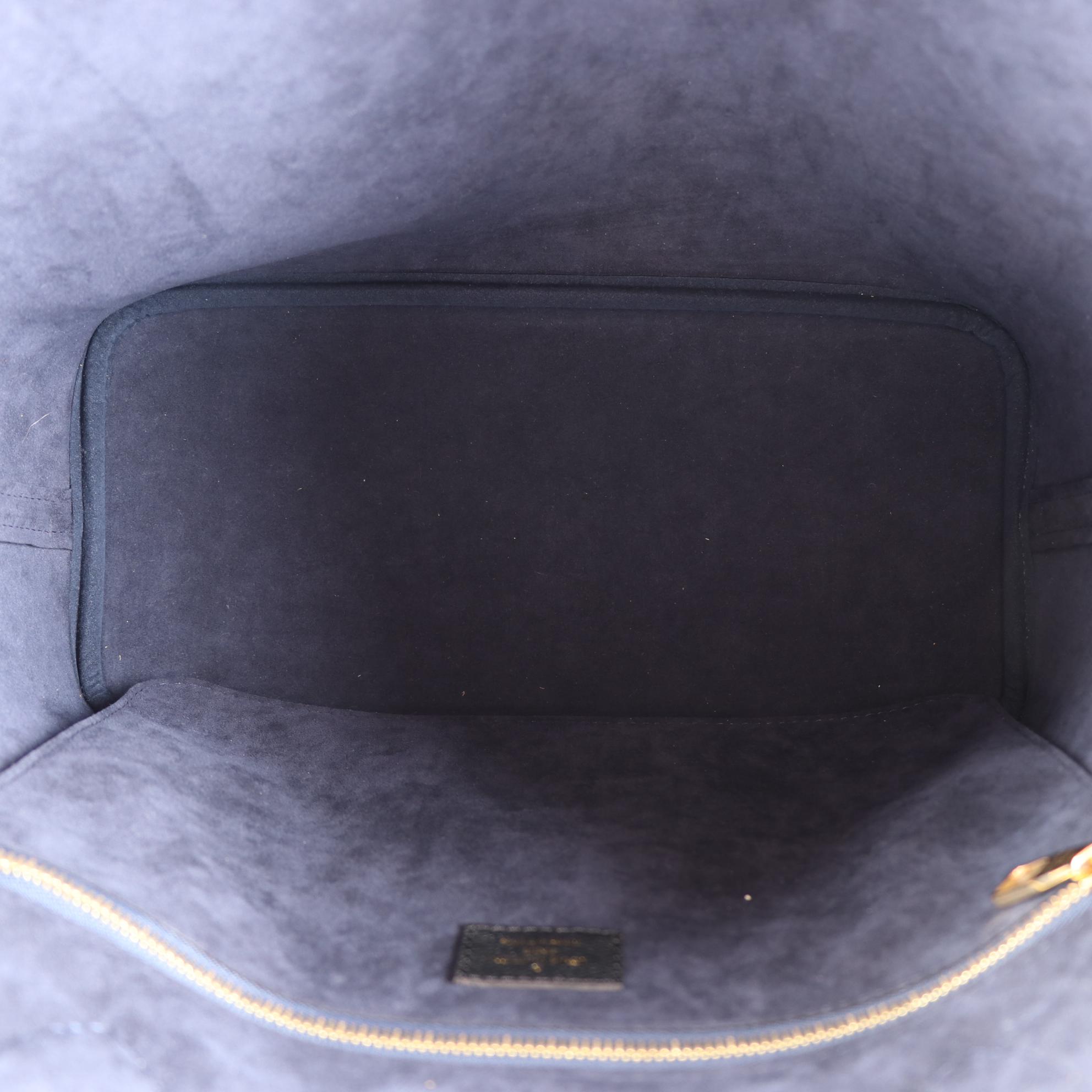 Louis Vuitton Neverfull MM Tote in Black Monogram Empreinte Giant w/Pouch & Box