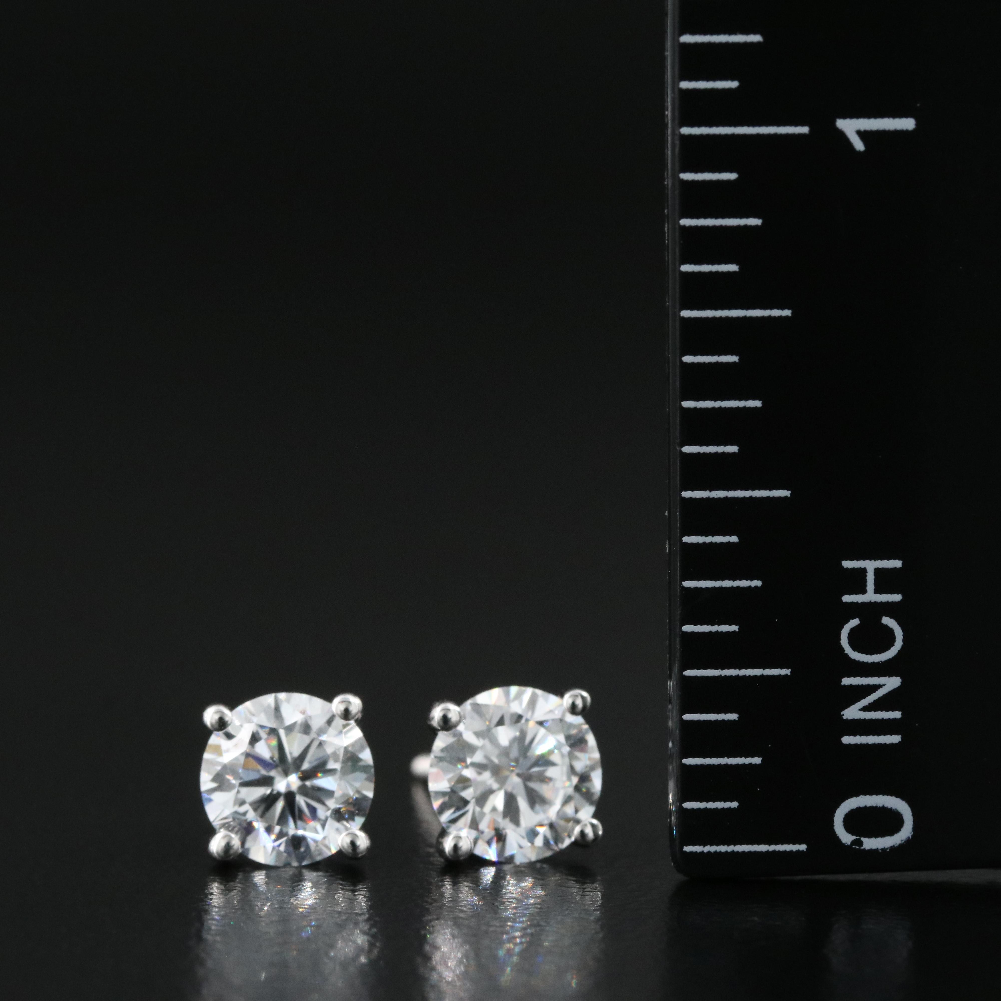 14K 1.86 CTW Lab Grown Diamond Stud Earrings