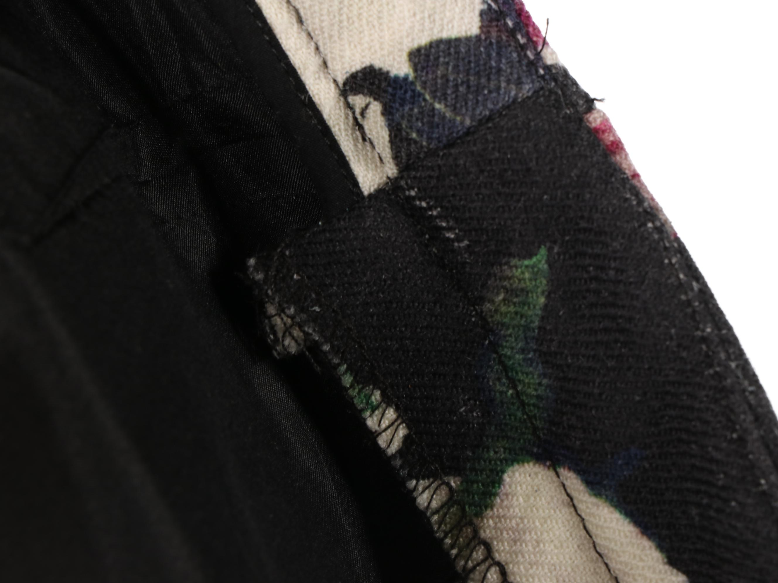 Adam Lippes Floral Print Wide-Leg Wool Trousers