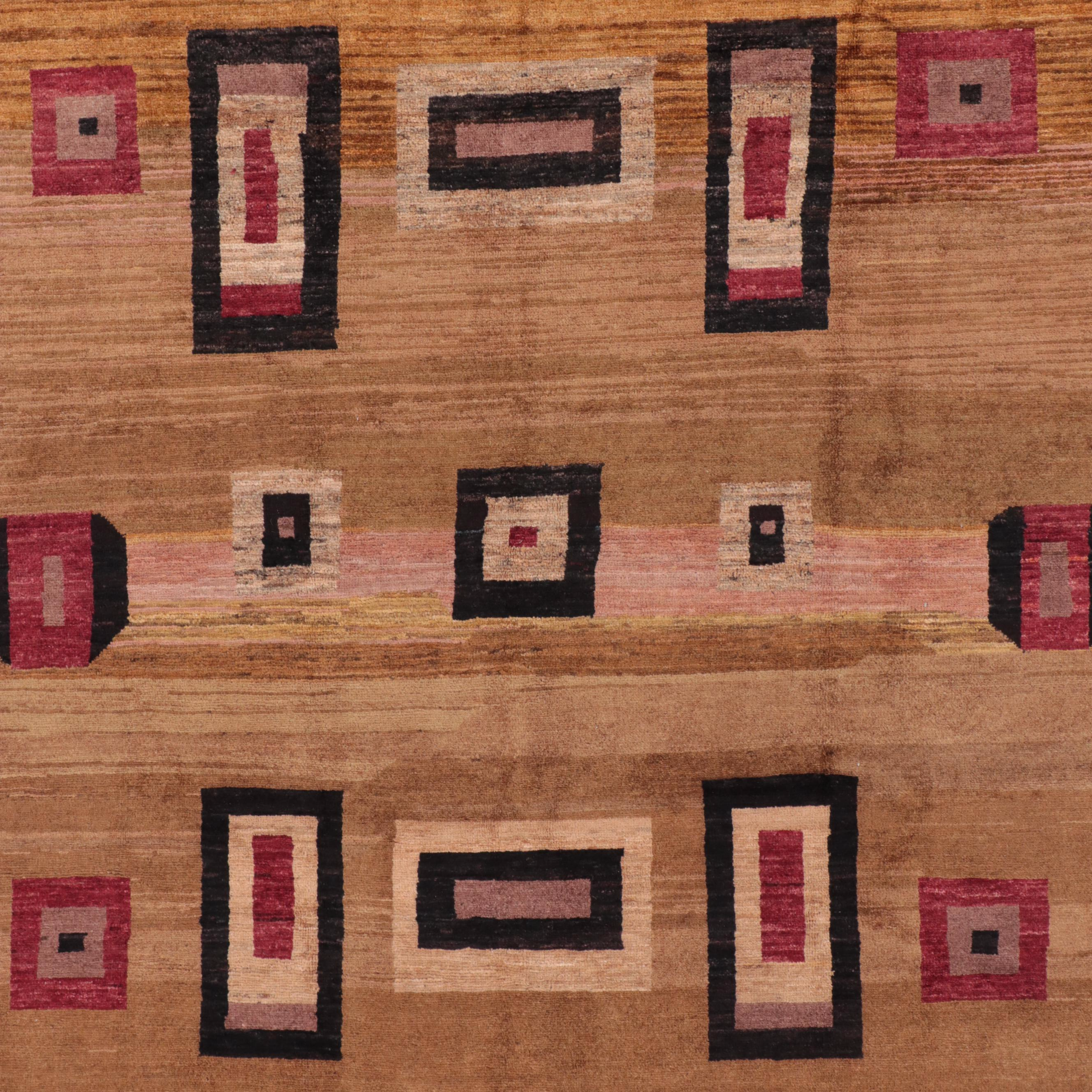 6'5 x 8' Hand-Knotted Indo-Persian Gabbeh Area Rug