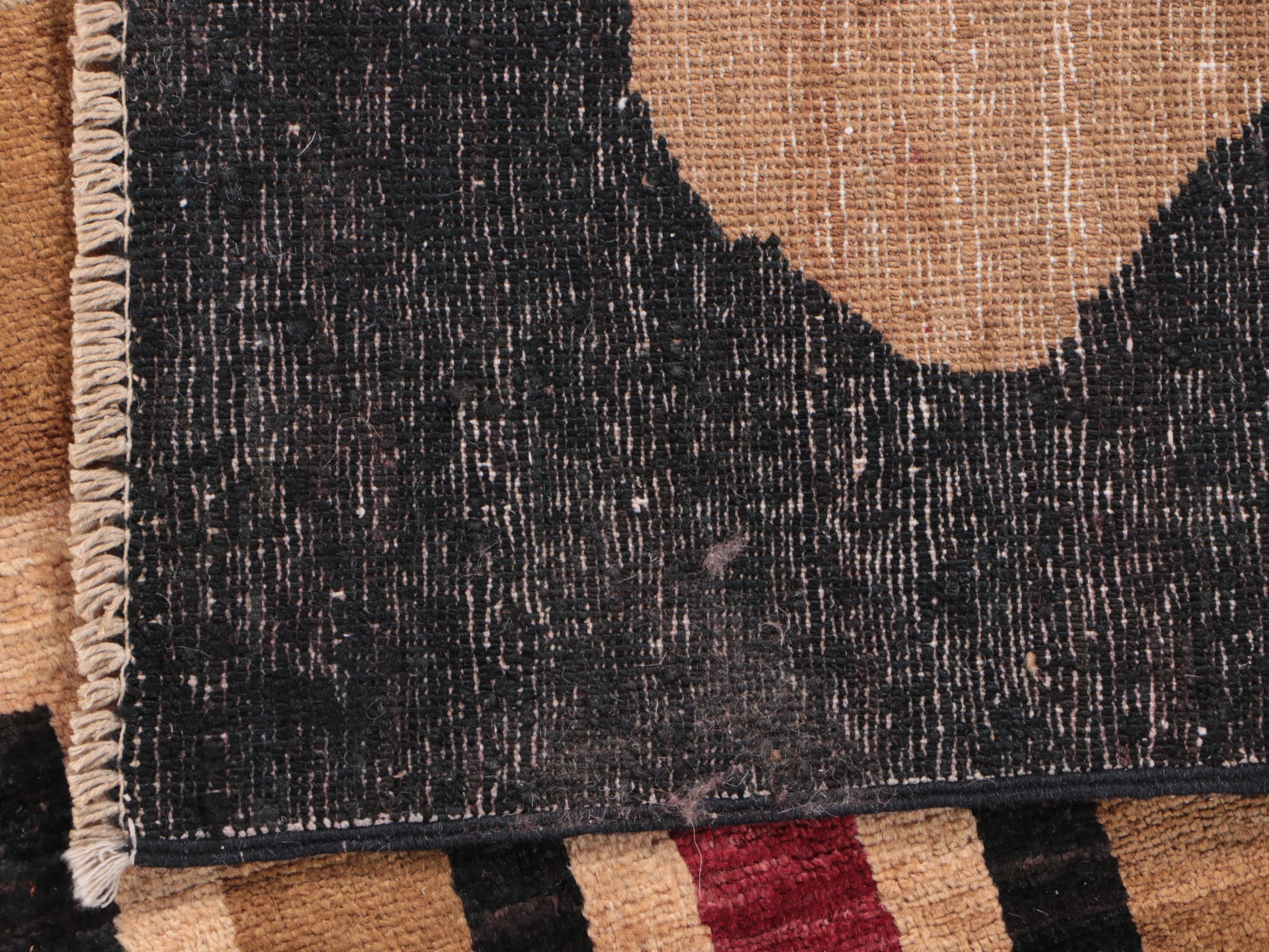 6'5 x 8' Hand-Knotted Indo-Persian Gabbeh Area Rug