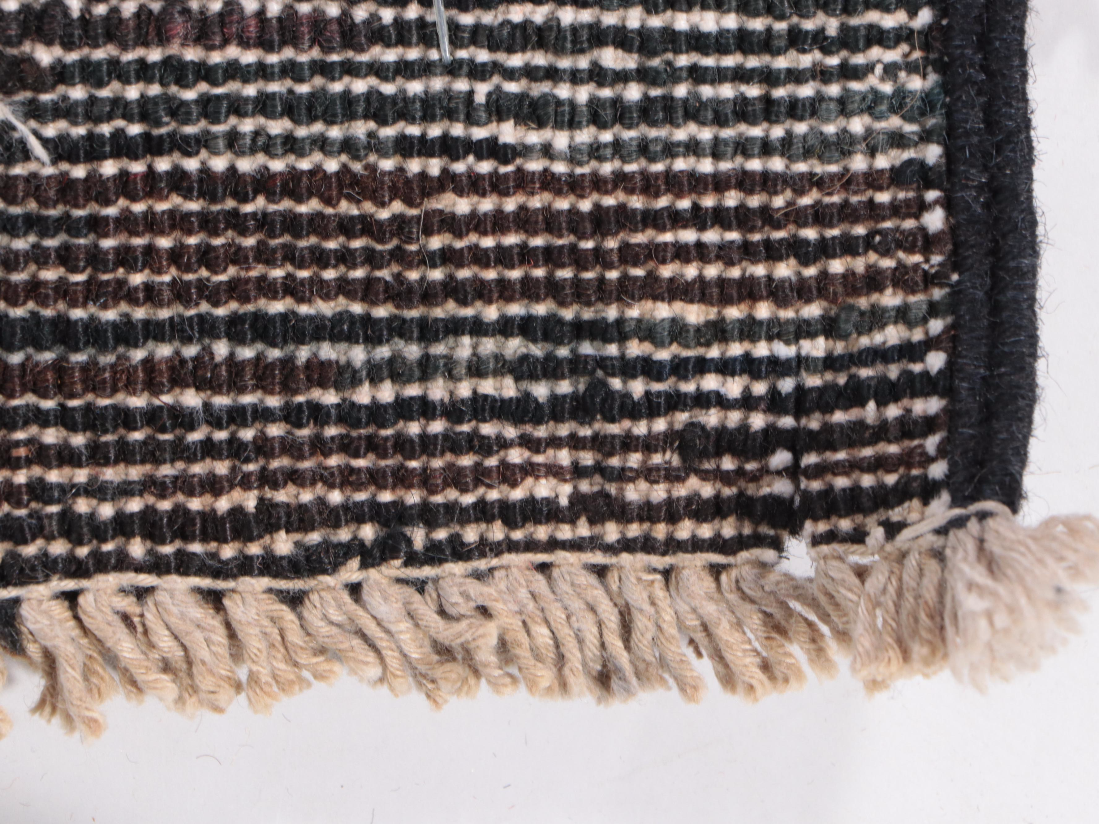 6'5 x 8' Hand-Knotted Indo-Persian Gabbeh Area Rug