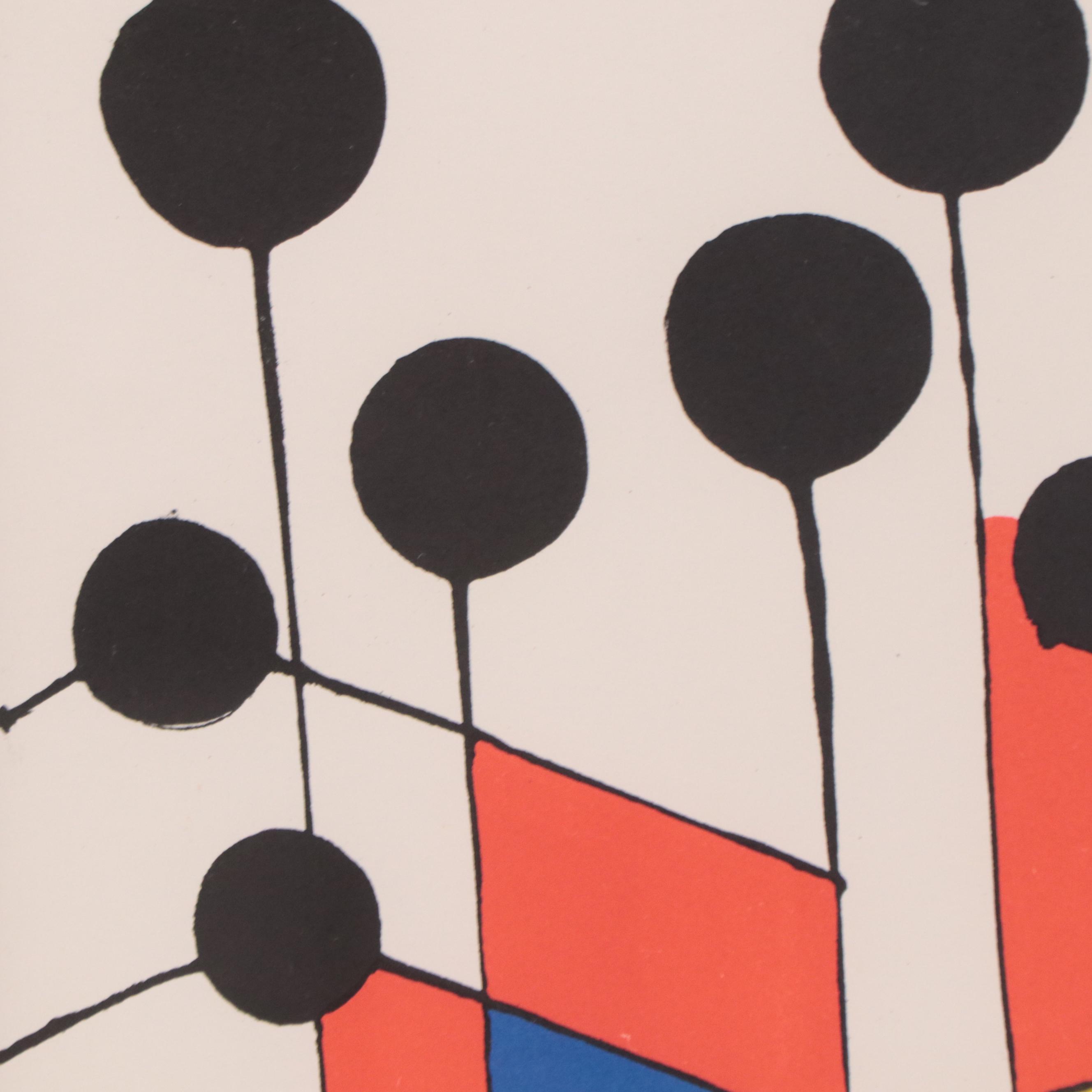 Alexander Calder Abstract Lithograph "Balloons"