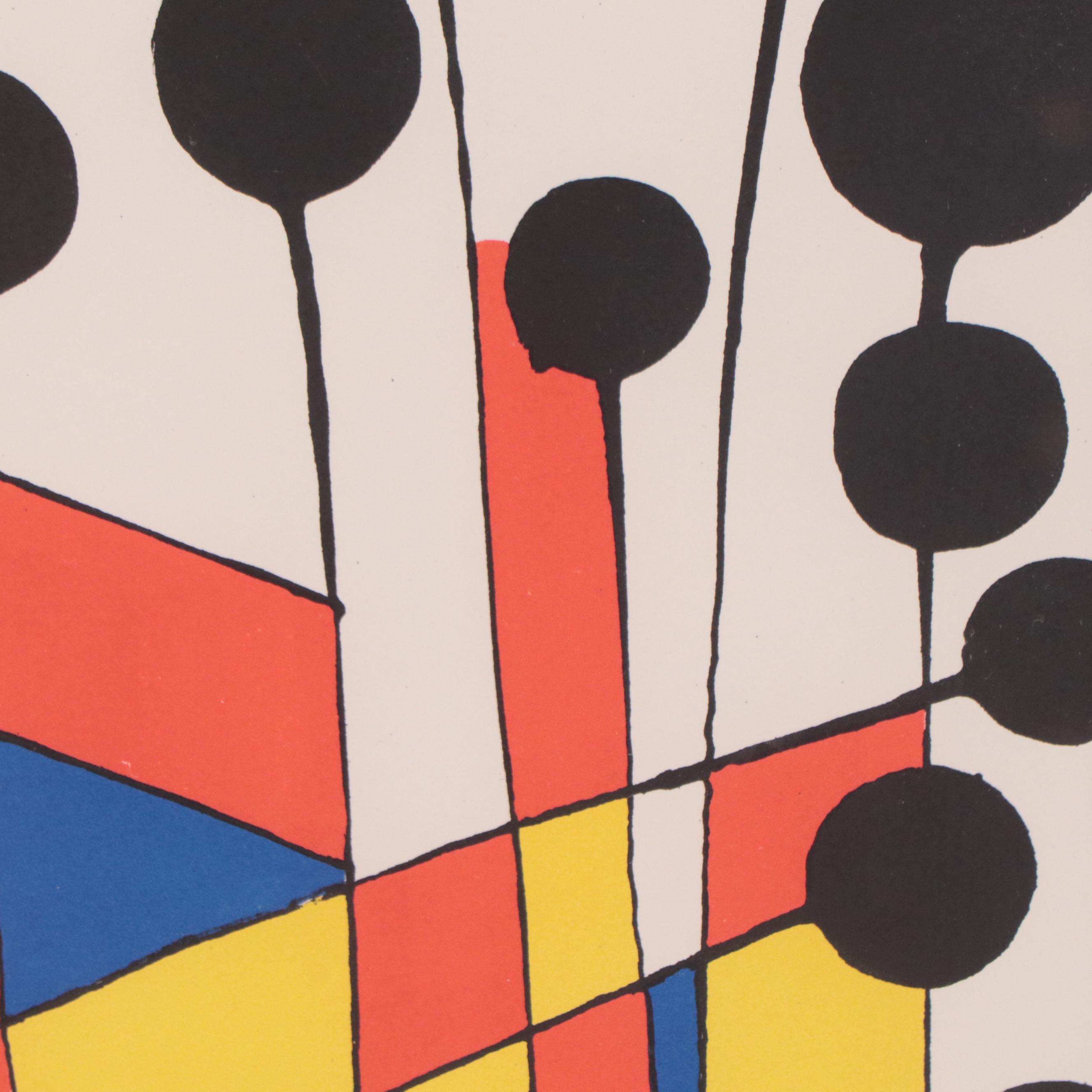 Alexander Calder Abstract Lithograph "Balloons"