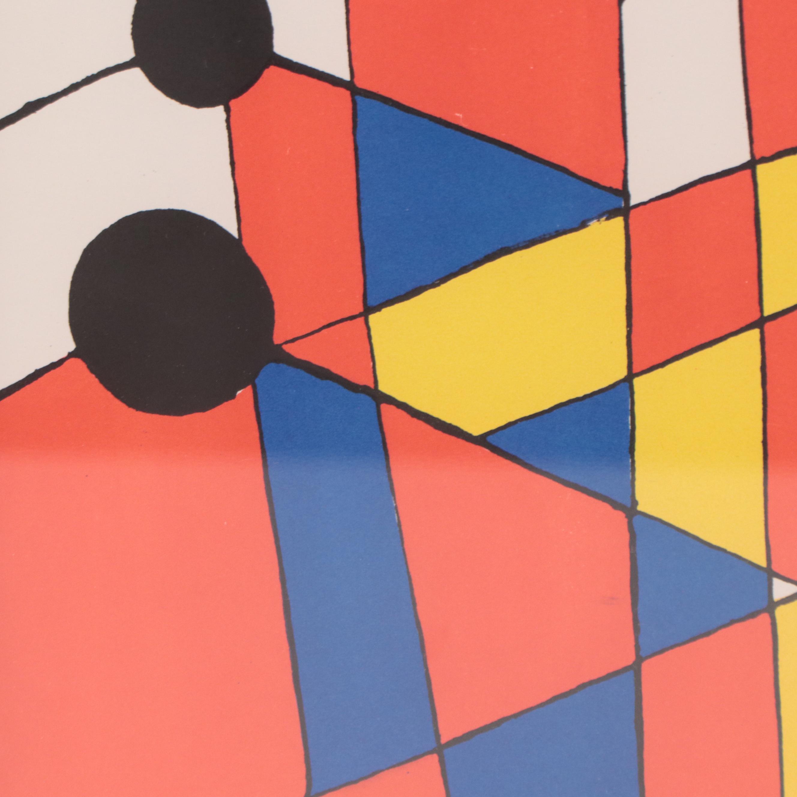 Alexander Calder Abstract Lithograph "Balloons"