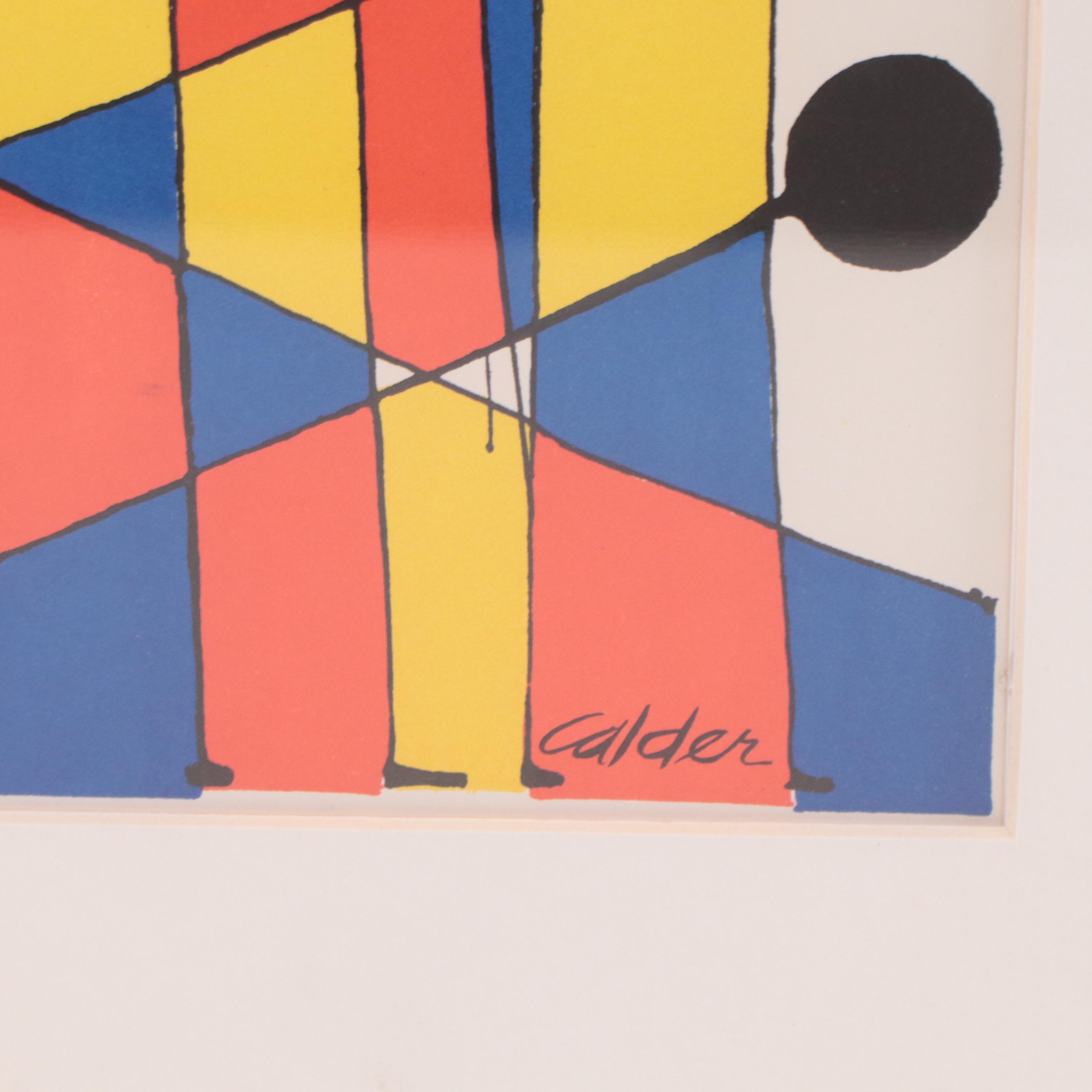 Alexander Calder Abstract Lithograph "Balloons"