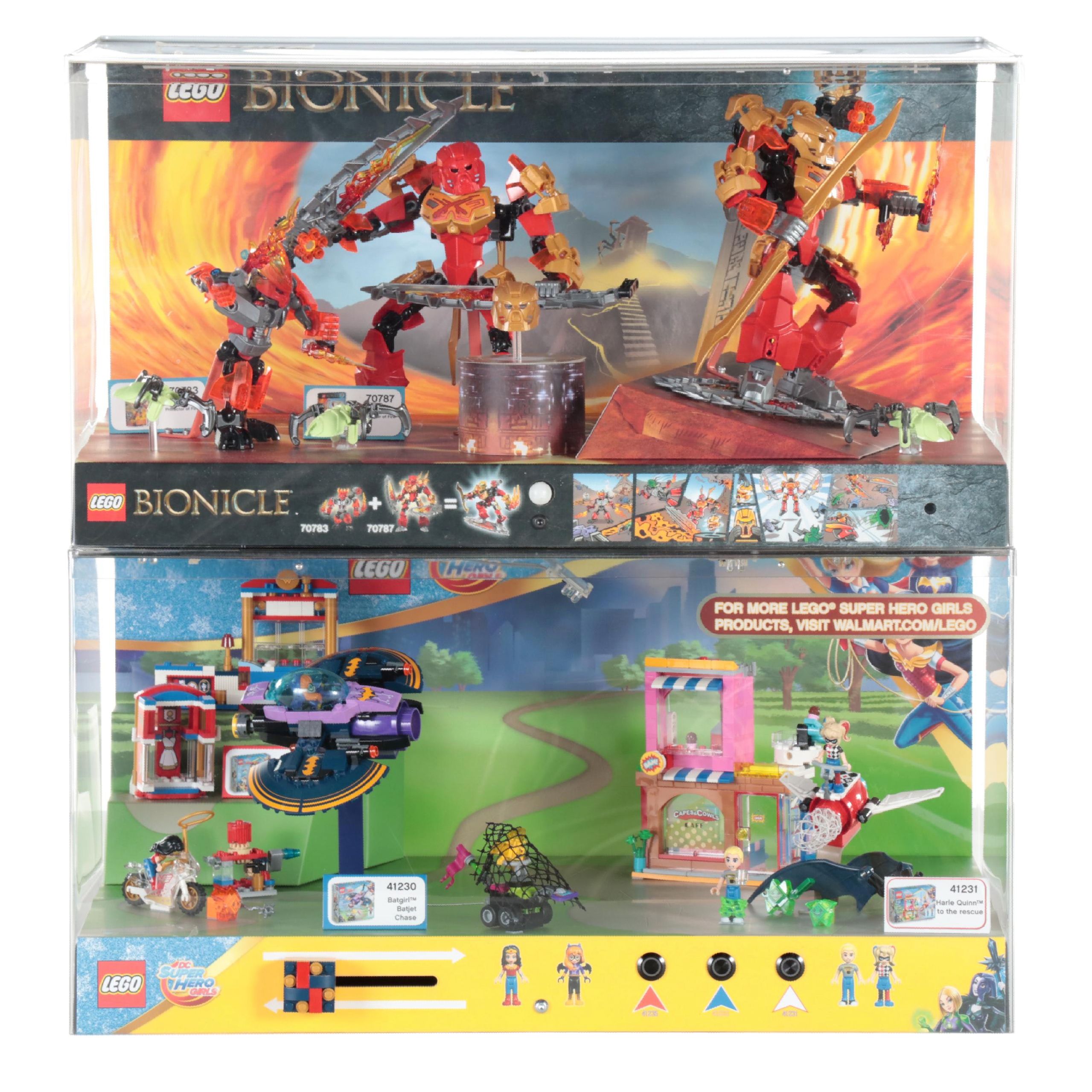 LEGO Bionicle and DC Super Hero Girls Building Toys Commercial Showcases