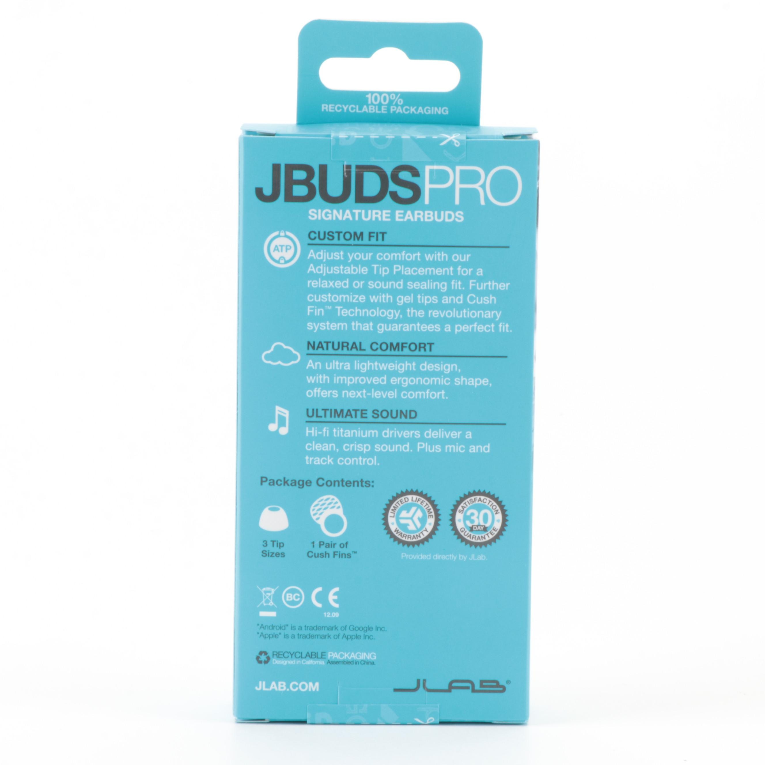 JLab Wired JBuds Pro Earbuds with Universal Mic