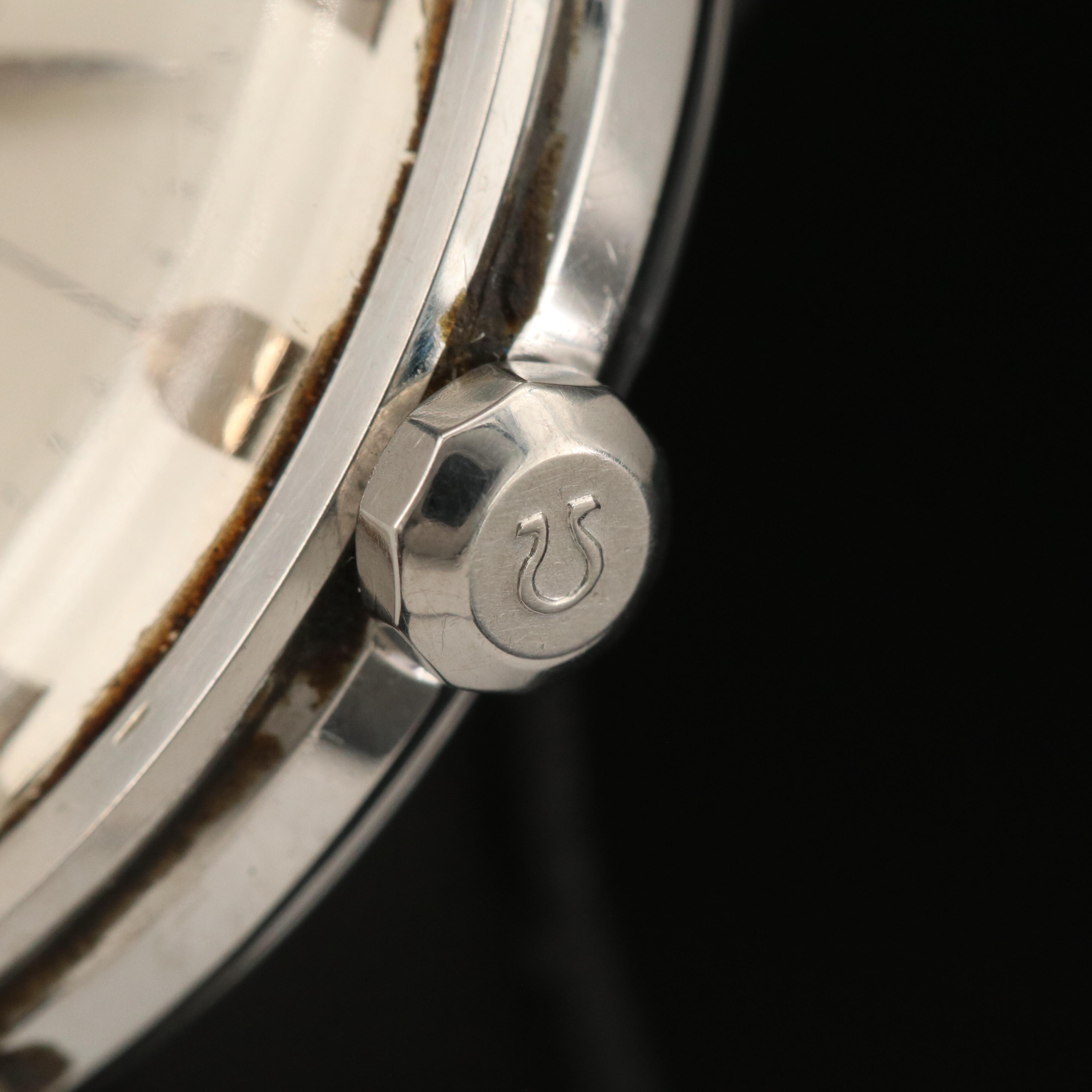 1963 Omega Constellation Pie Pan Cross Hair Dial Watch