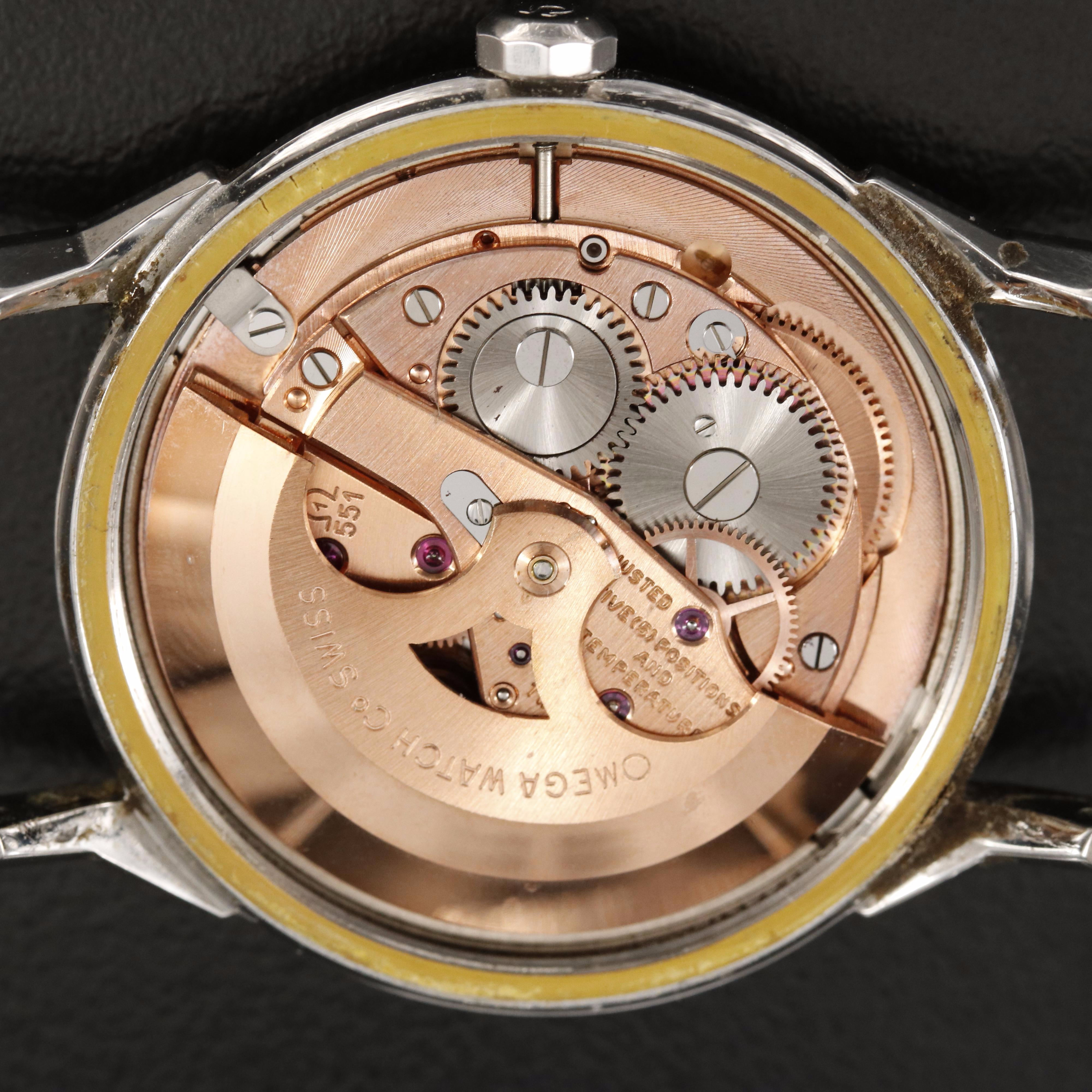 1963 Omega Constellation Pie Pan Cross Hair Dial Watch