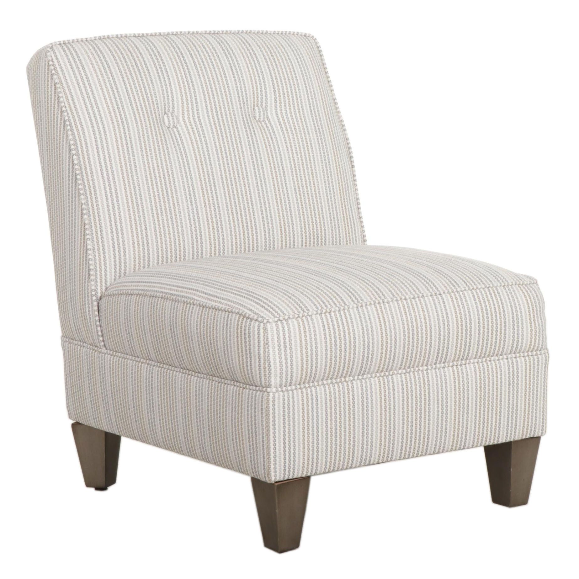 Contemporary Custom-Upholstered Slipper Chair