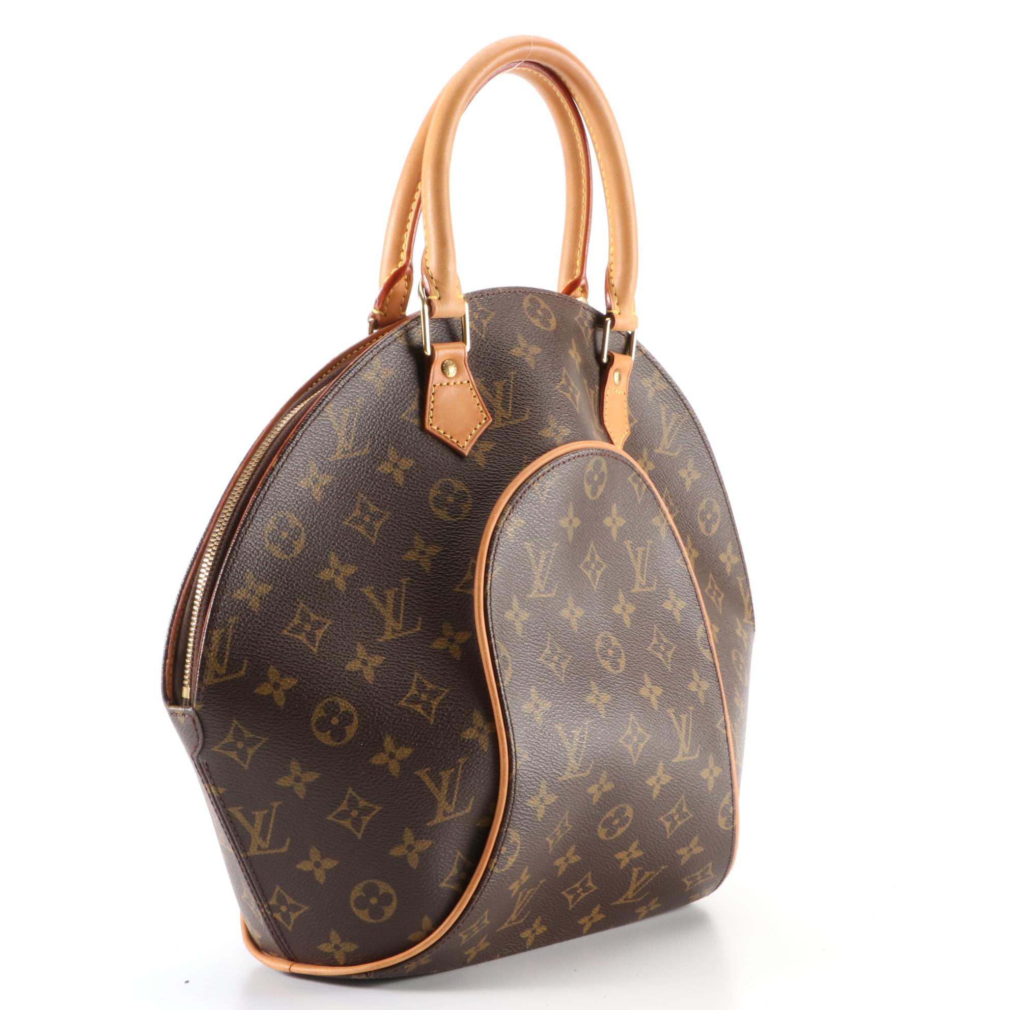 Louis Vuitton Ellipse MM in Monogram Canvas and Vachetta Leather