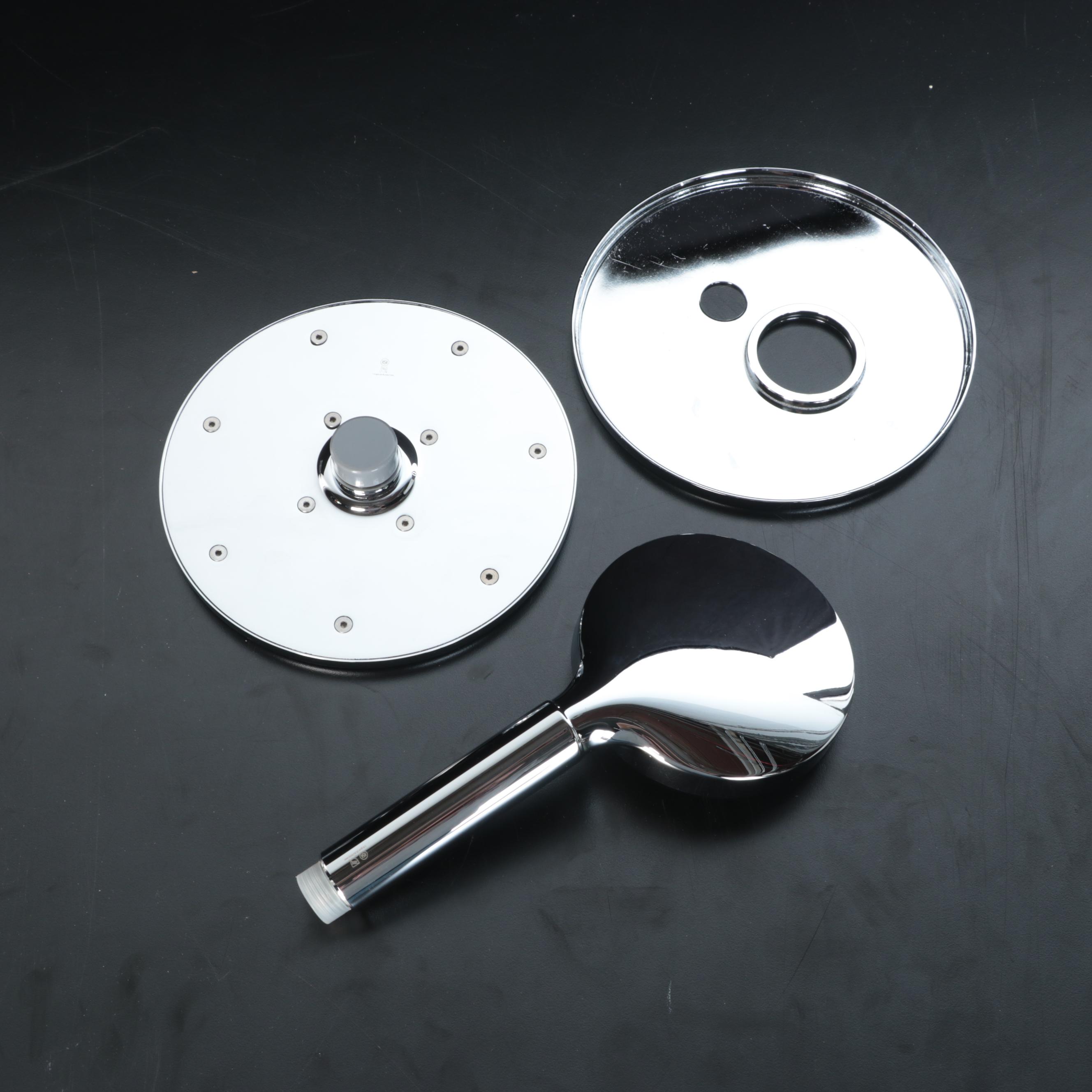 Shower System with Rainfall Showerhead, Hand Shower and Linear Shower Drain