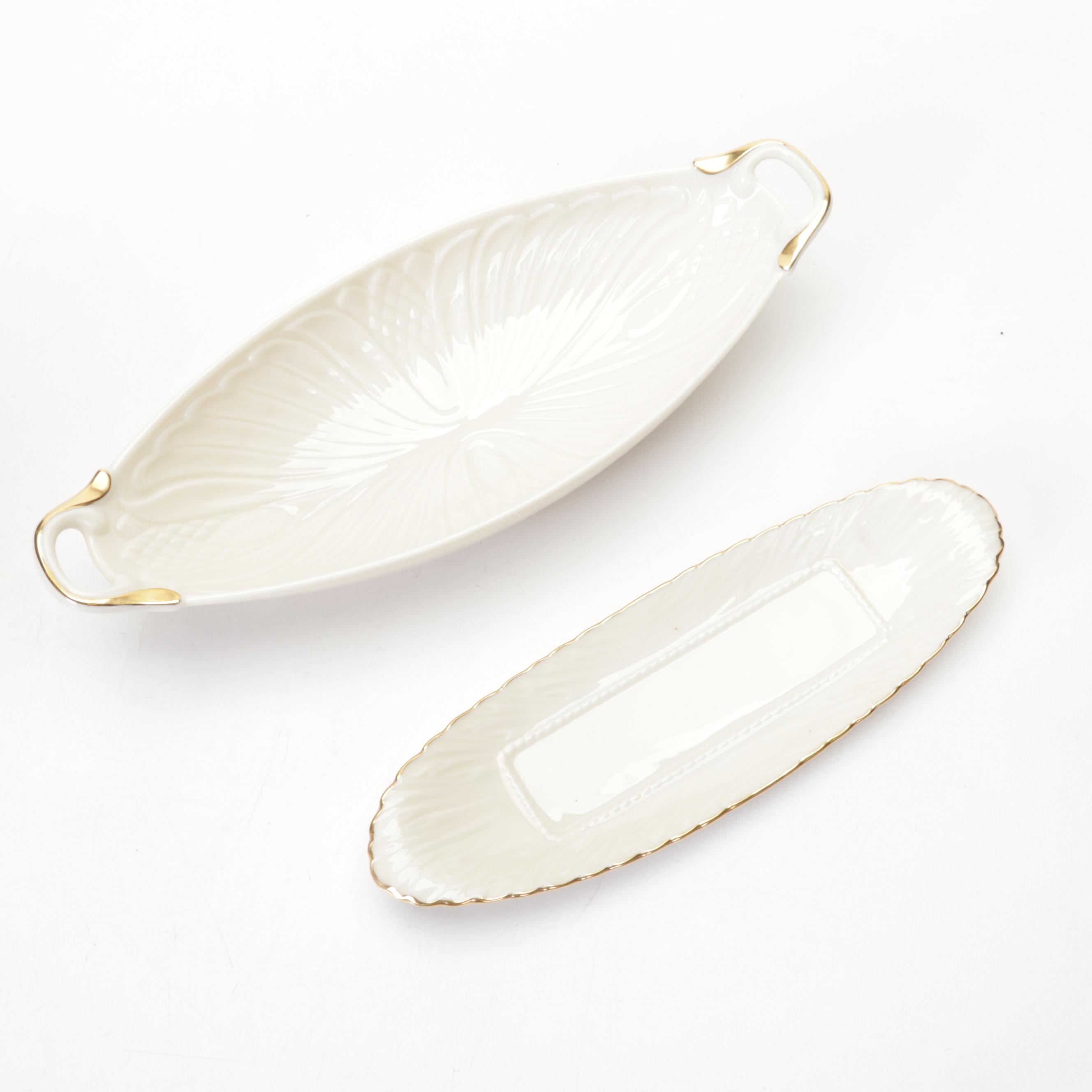 Lenox "Nydia" and Other Gilt Edged Monogrammed Dinnerware