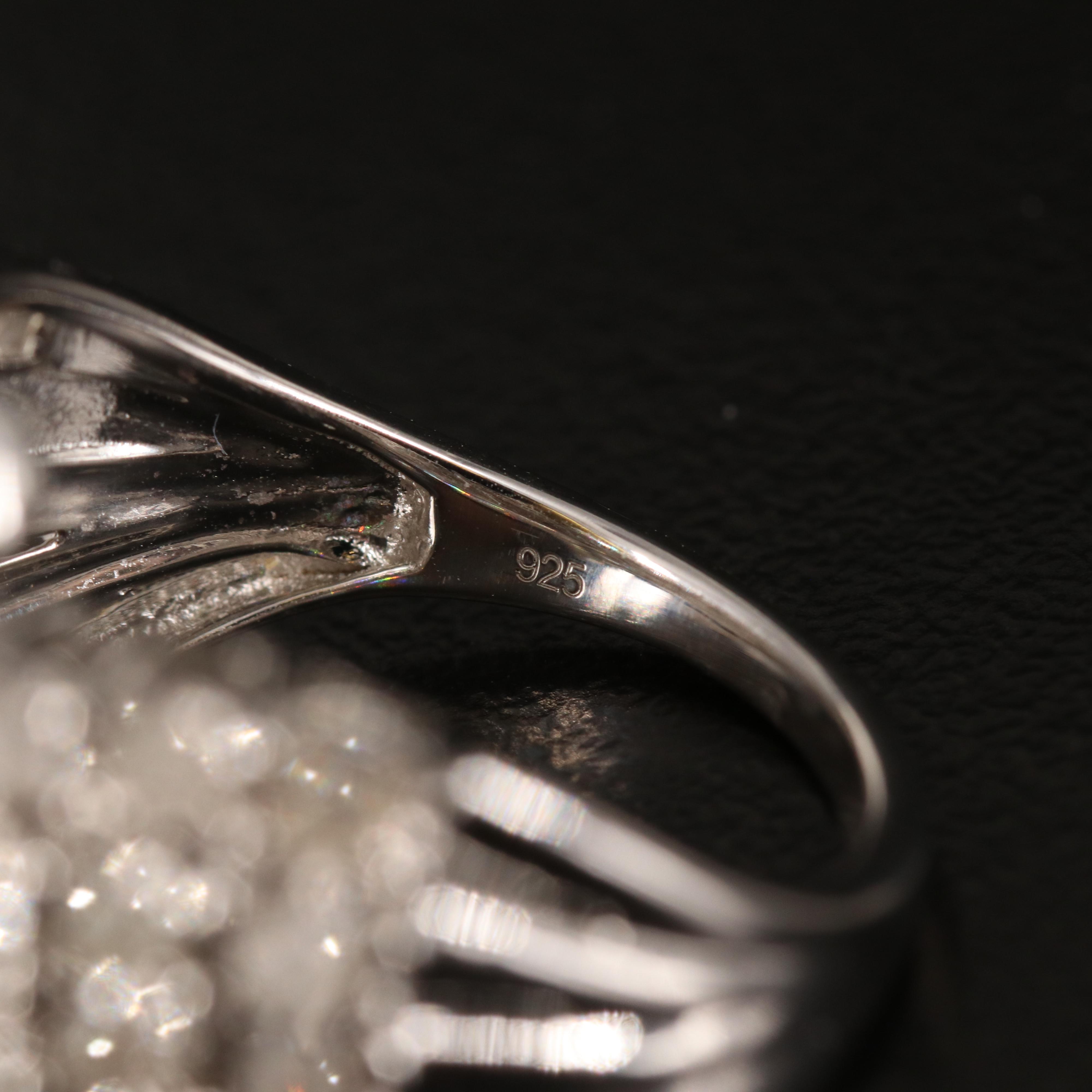 Diamond Bypass Ring in Sterling