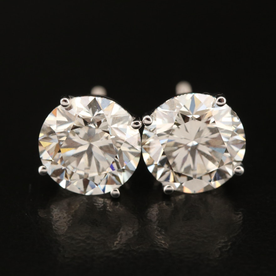 14K 5.82 CTW Lab Grown Diamond Stud Earrings