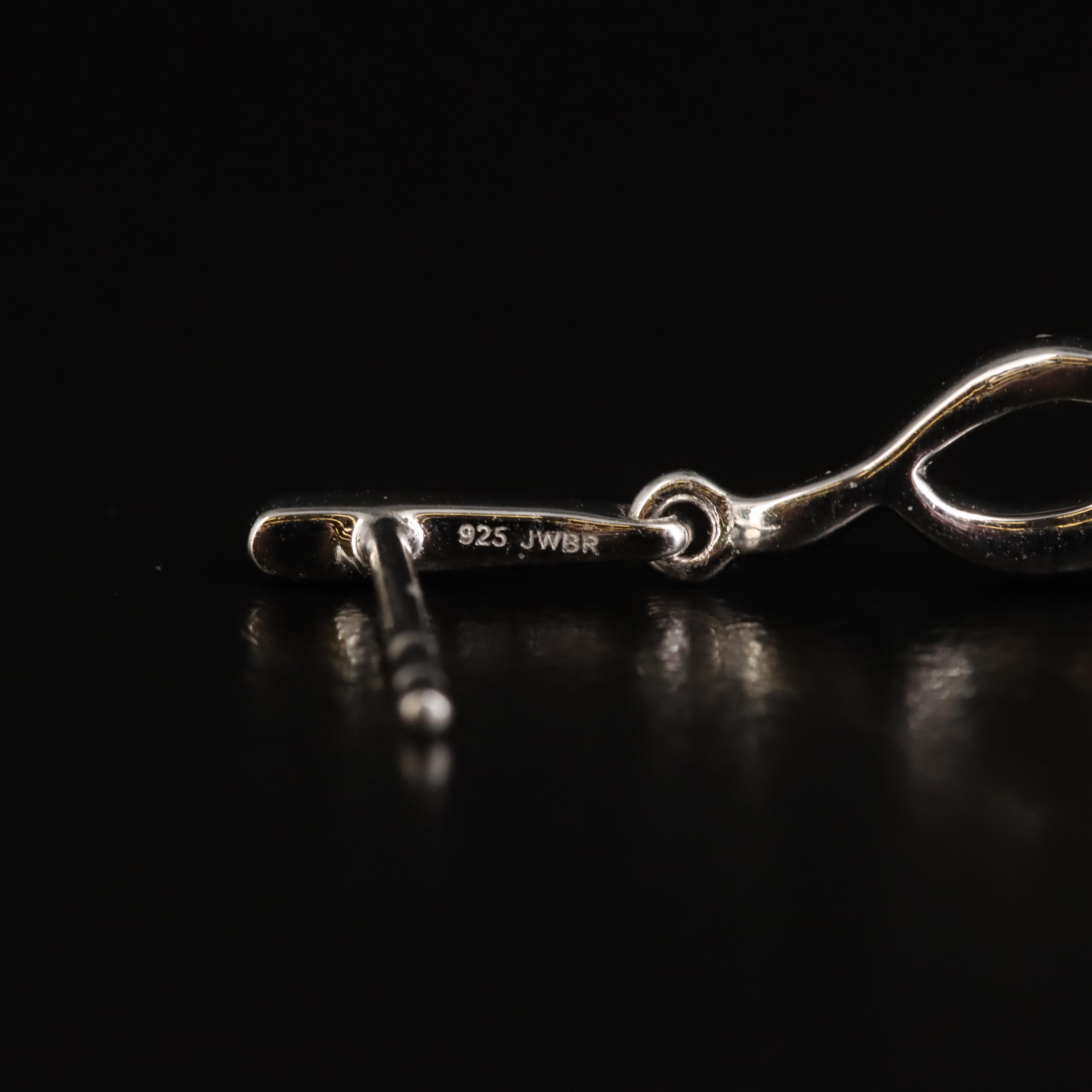 Sterling Diamond Earrings