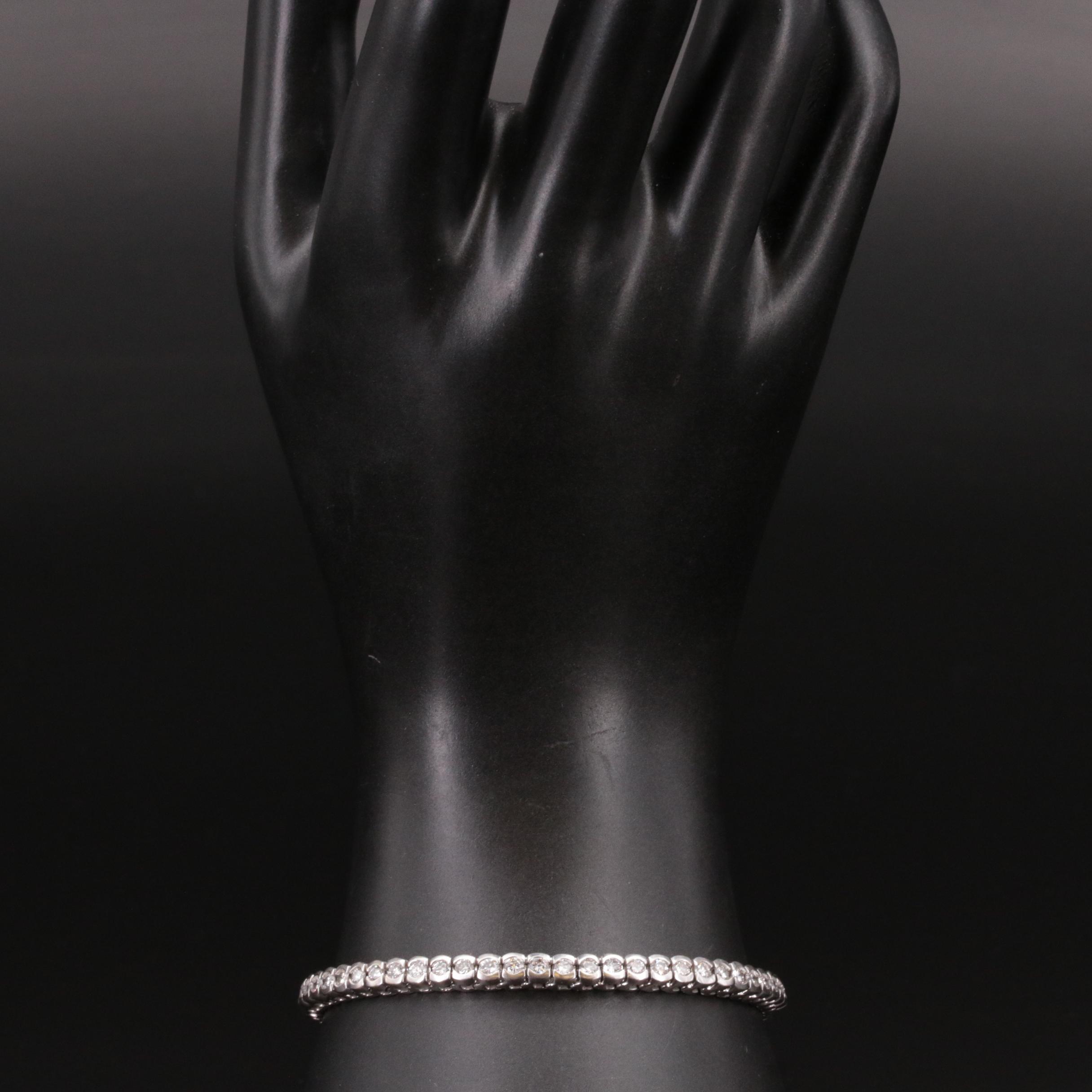 I4K 3.95 CTW Diamond Line Bracelet