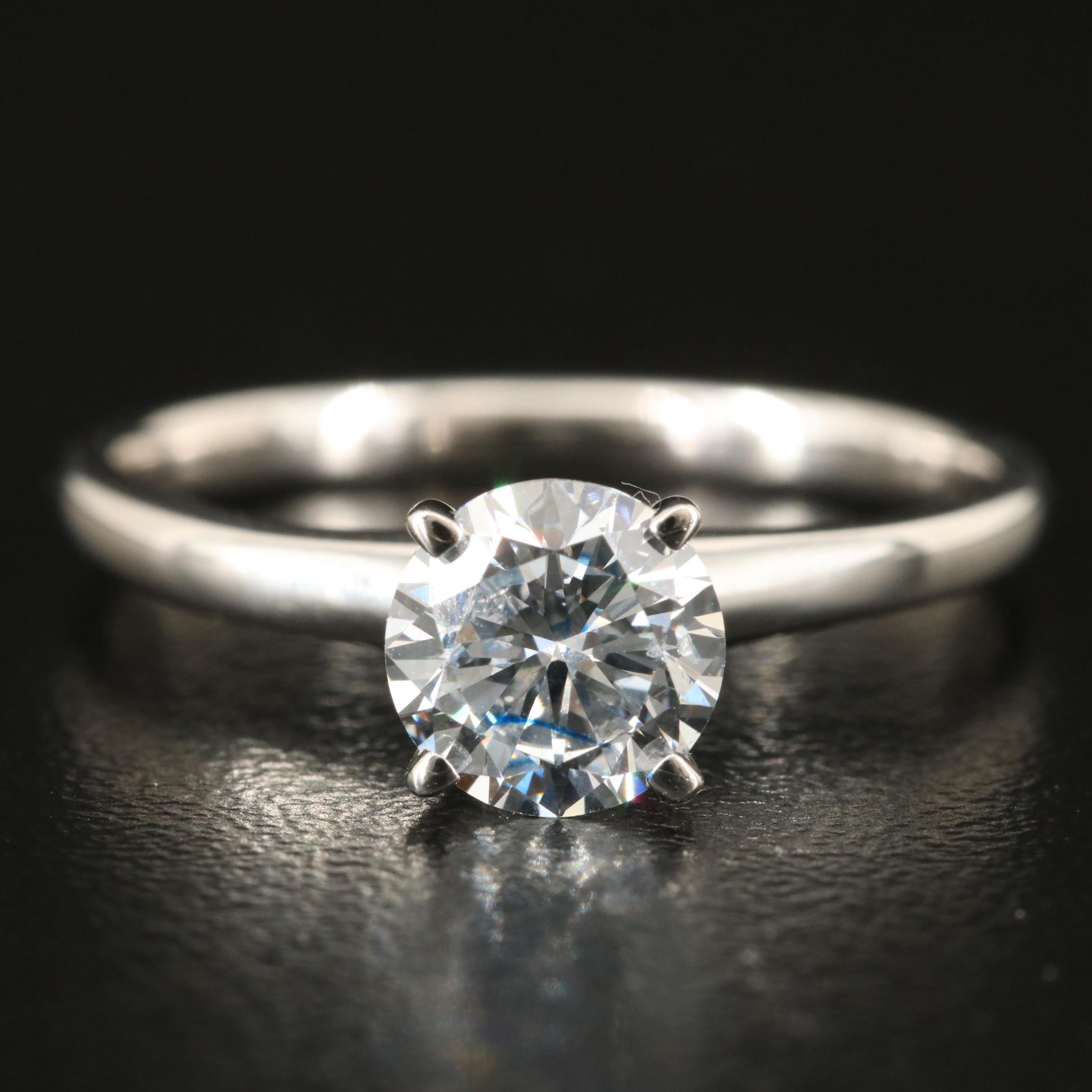 14K 0.96 CT Lab Grown Diamond Solitaire Ring