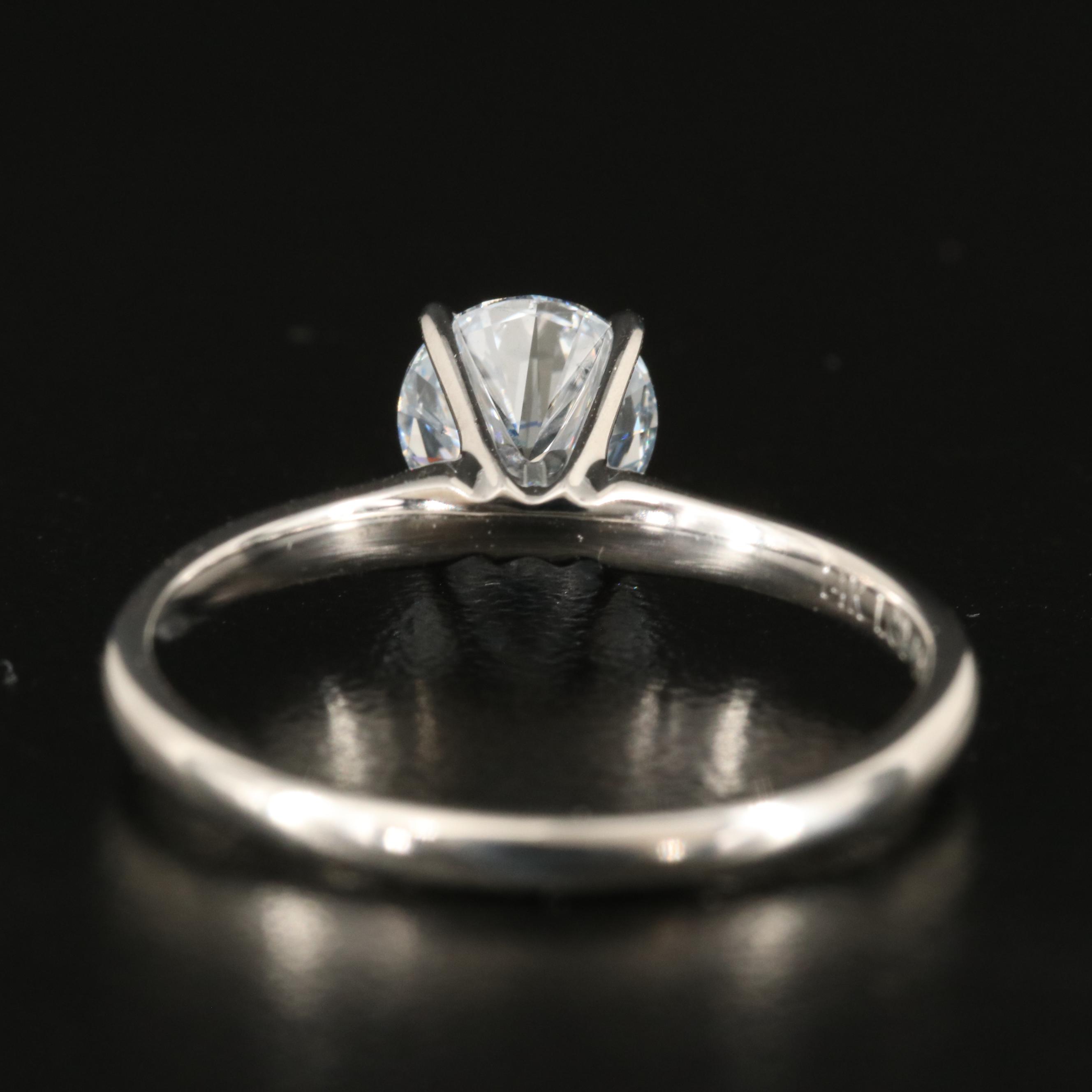 14K 0.96 CT Lab Grown Diamond Solitaire Ring