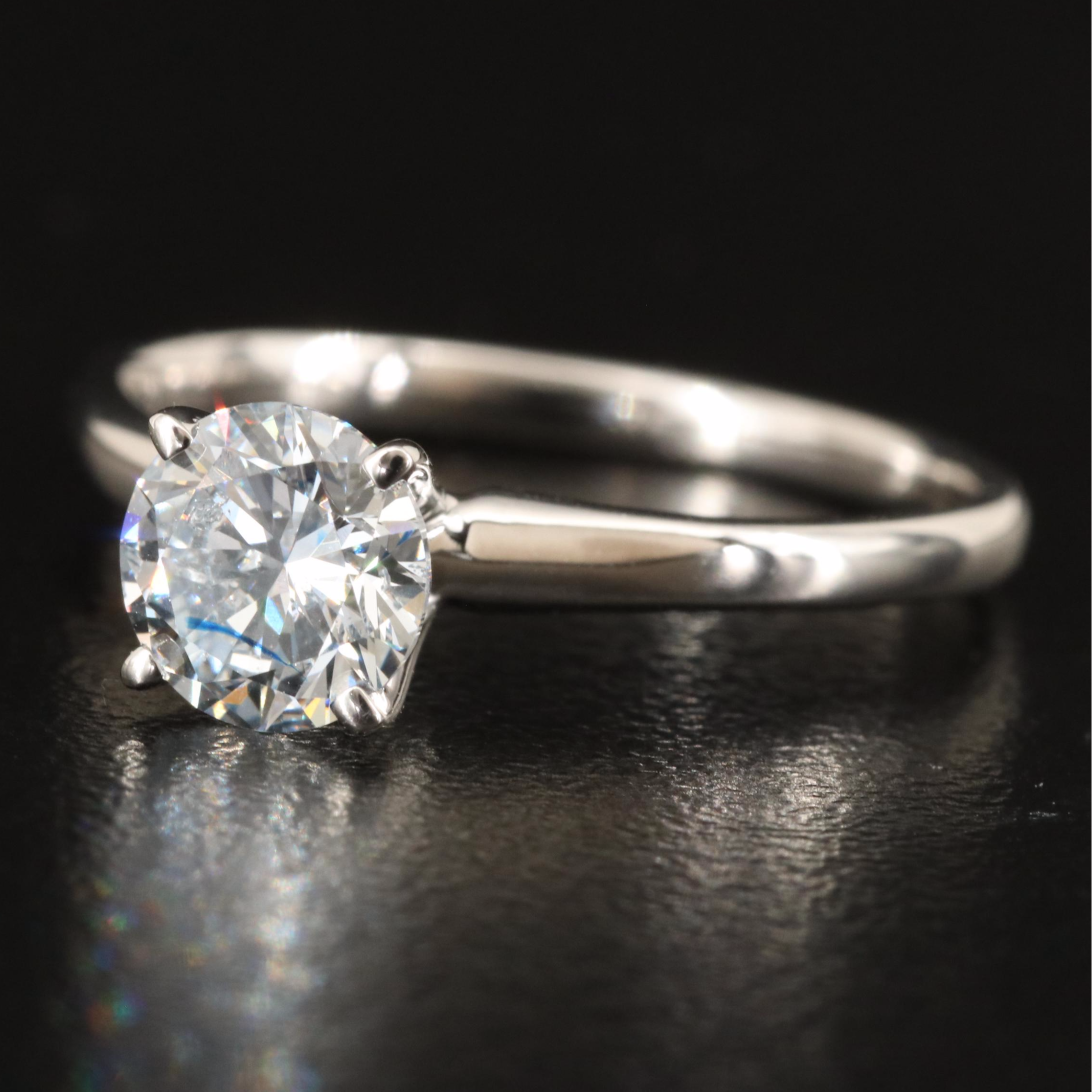 14K 0.96 CT Lab Grown Diamond Solitaire Ring