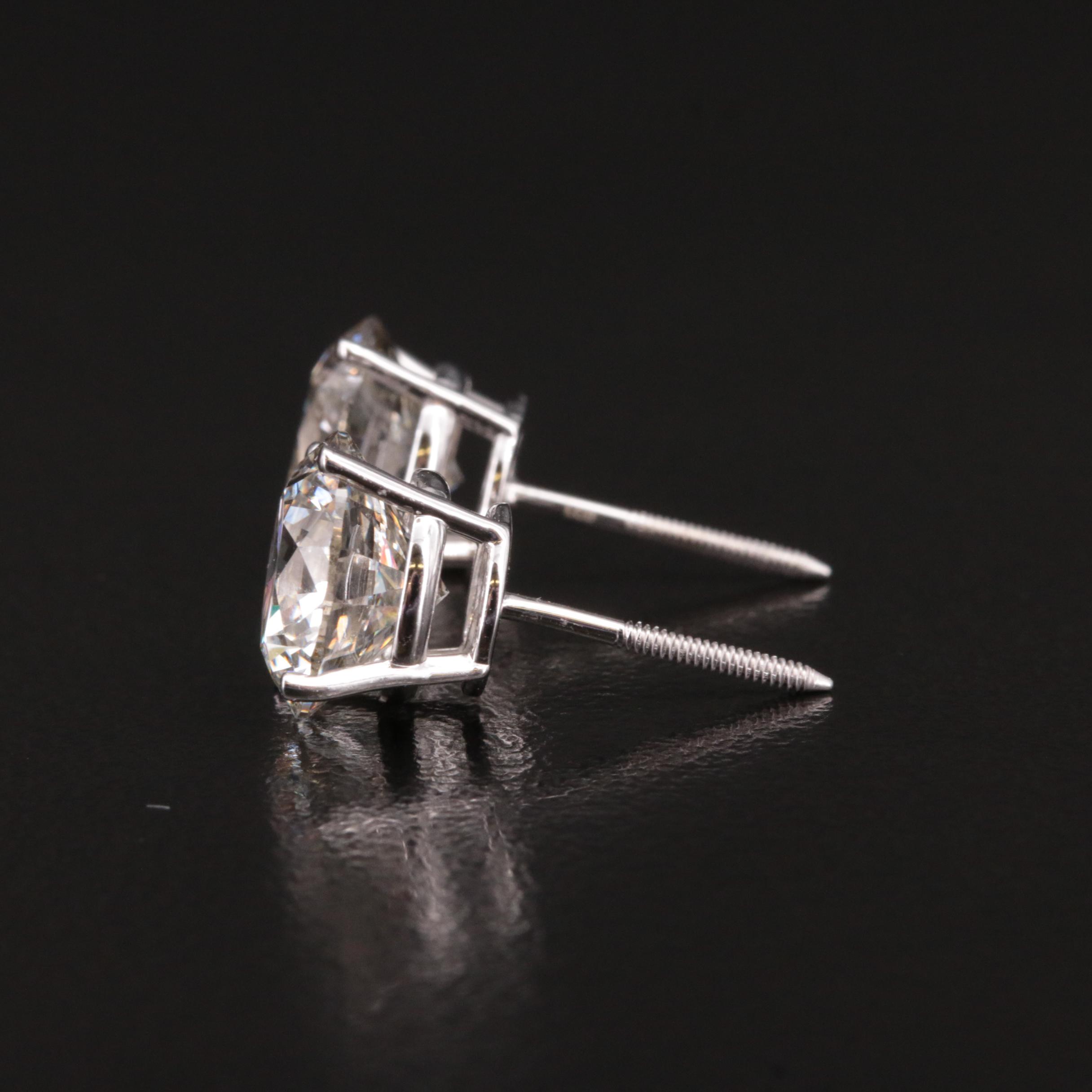 14K 6.00 CTW Lab Grown Diamond Solitaire Stud Earrings